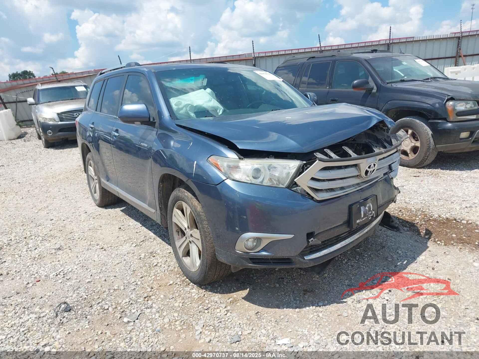 TOYOTA HIGHLANDER 2012 - 5TDDK3EH6CS172353