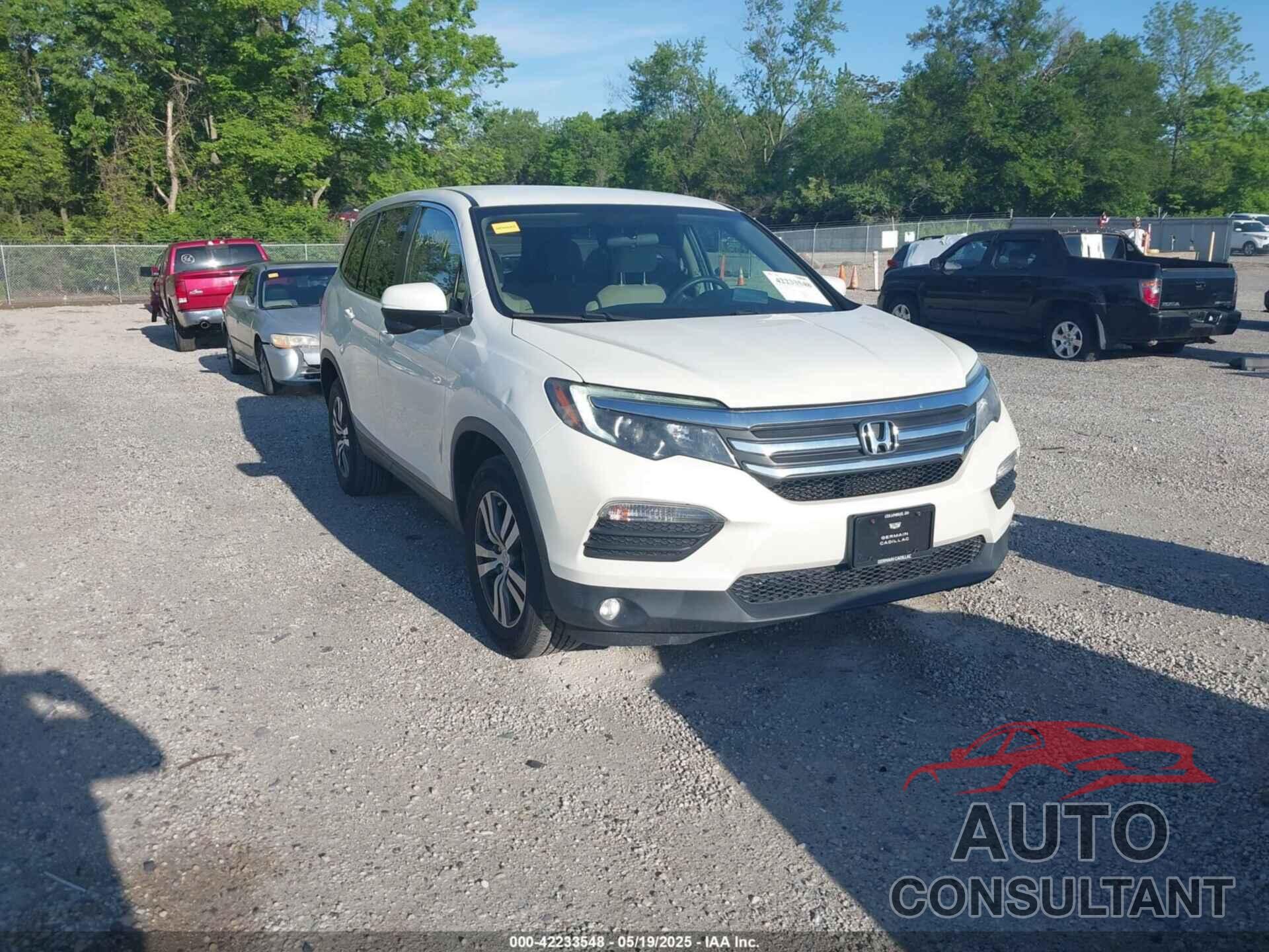 HONDA PILOT 2017 - 5FNYF6H3XHB051344