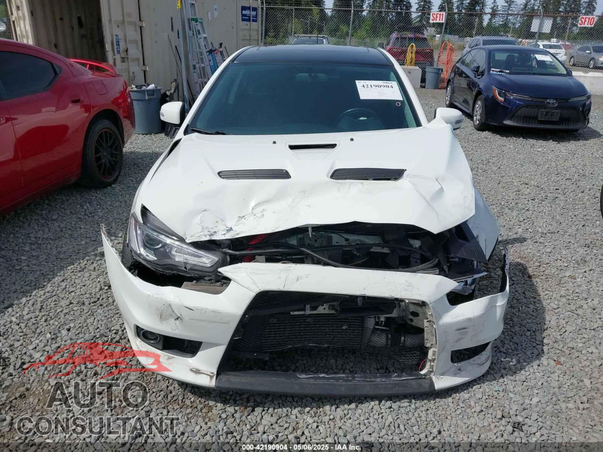 MITSUBISHI LANCER EVOLUTION 2015 - JA32W8FV4FU025461