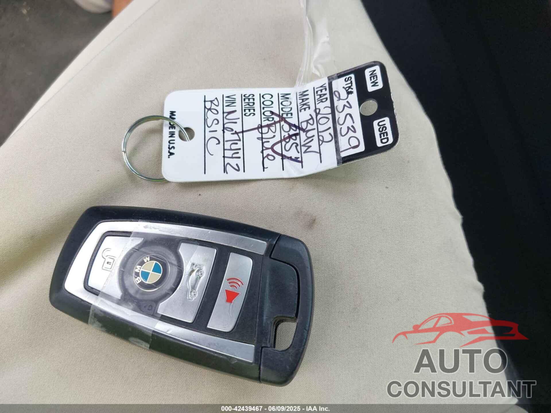 BMW 335I 2012 - WBA3A9G59CNN67442