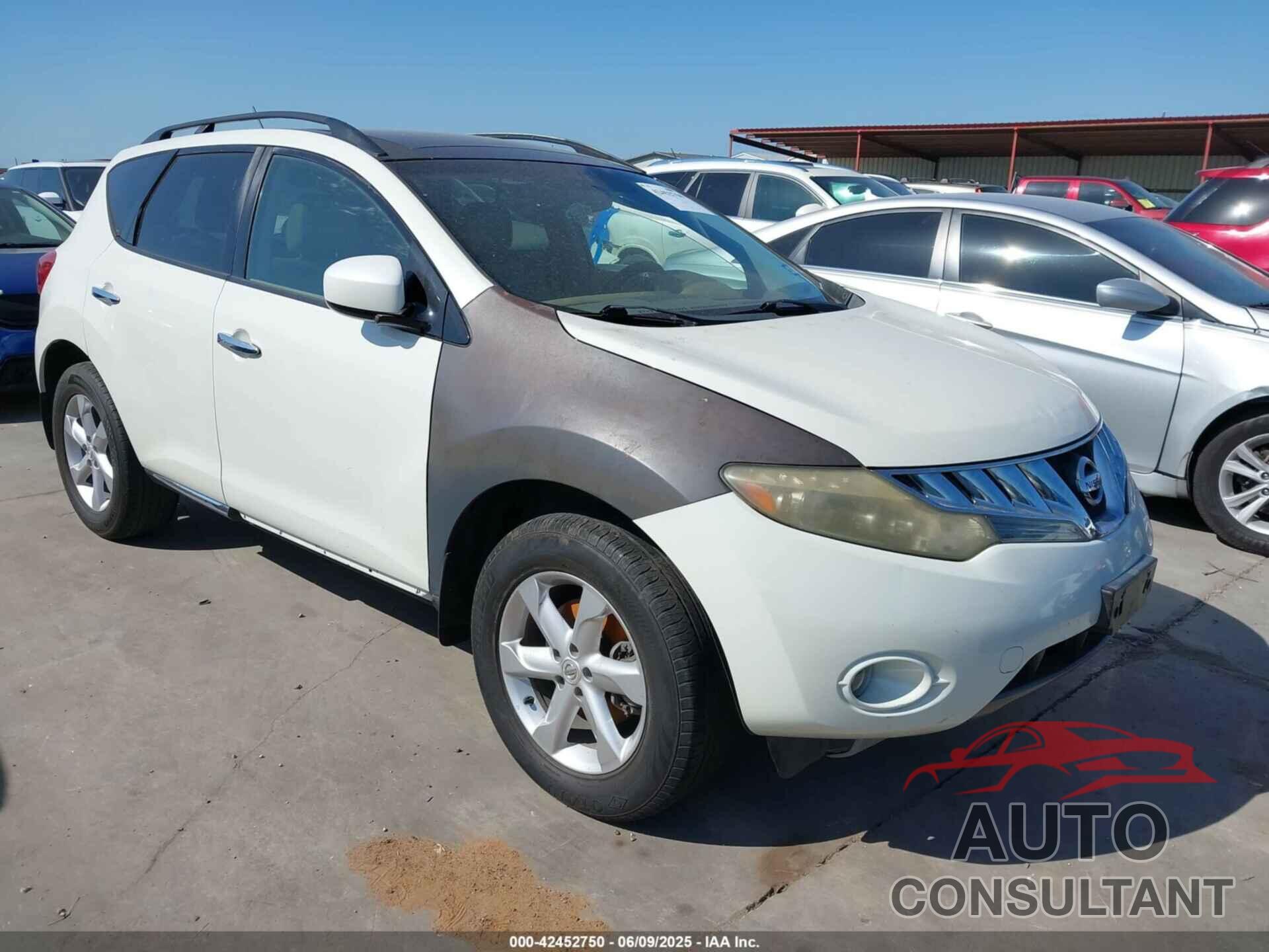 NISSAN MURANO 2009 - JN8AZ18UX9W021881