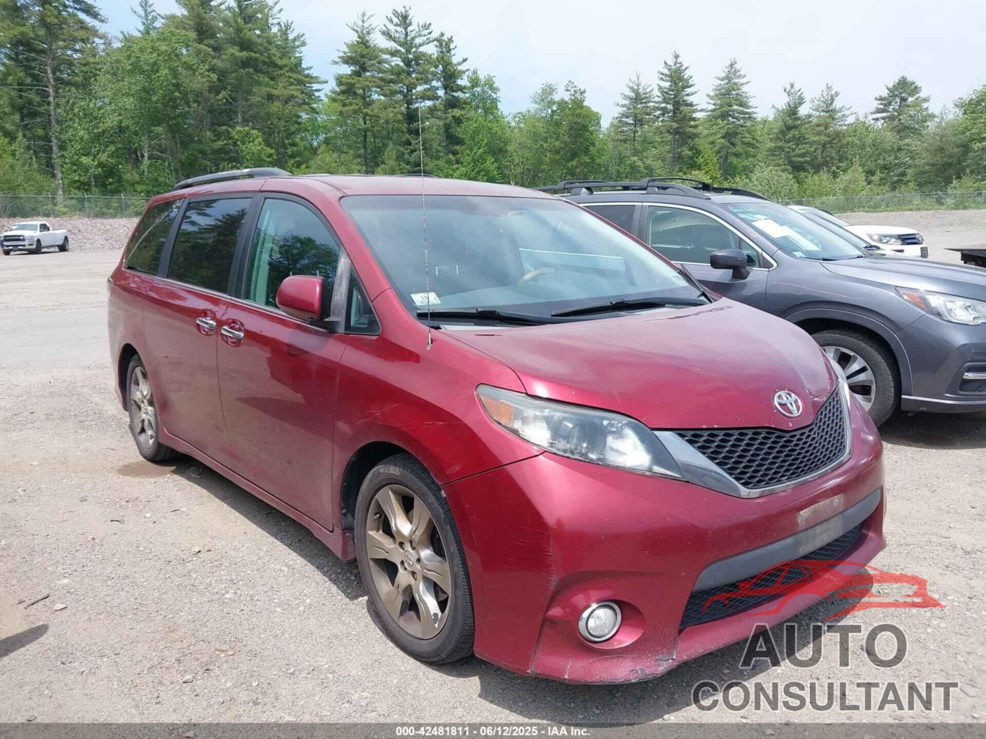 TOYOTA SIENNA 2013 - 5TDXK3DC1DS319134