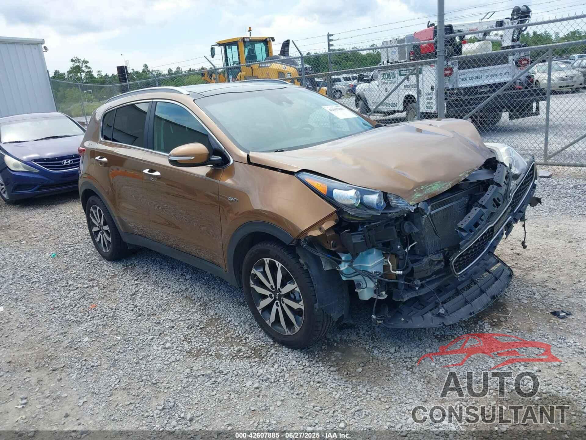 KIA SPORTAGE 2017 - KNDPNCAC4H7204569