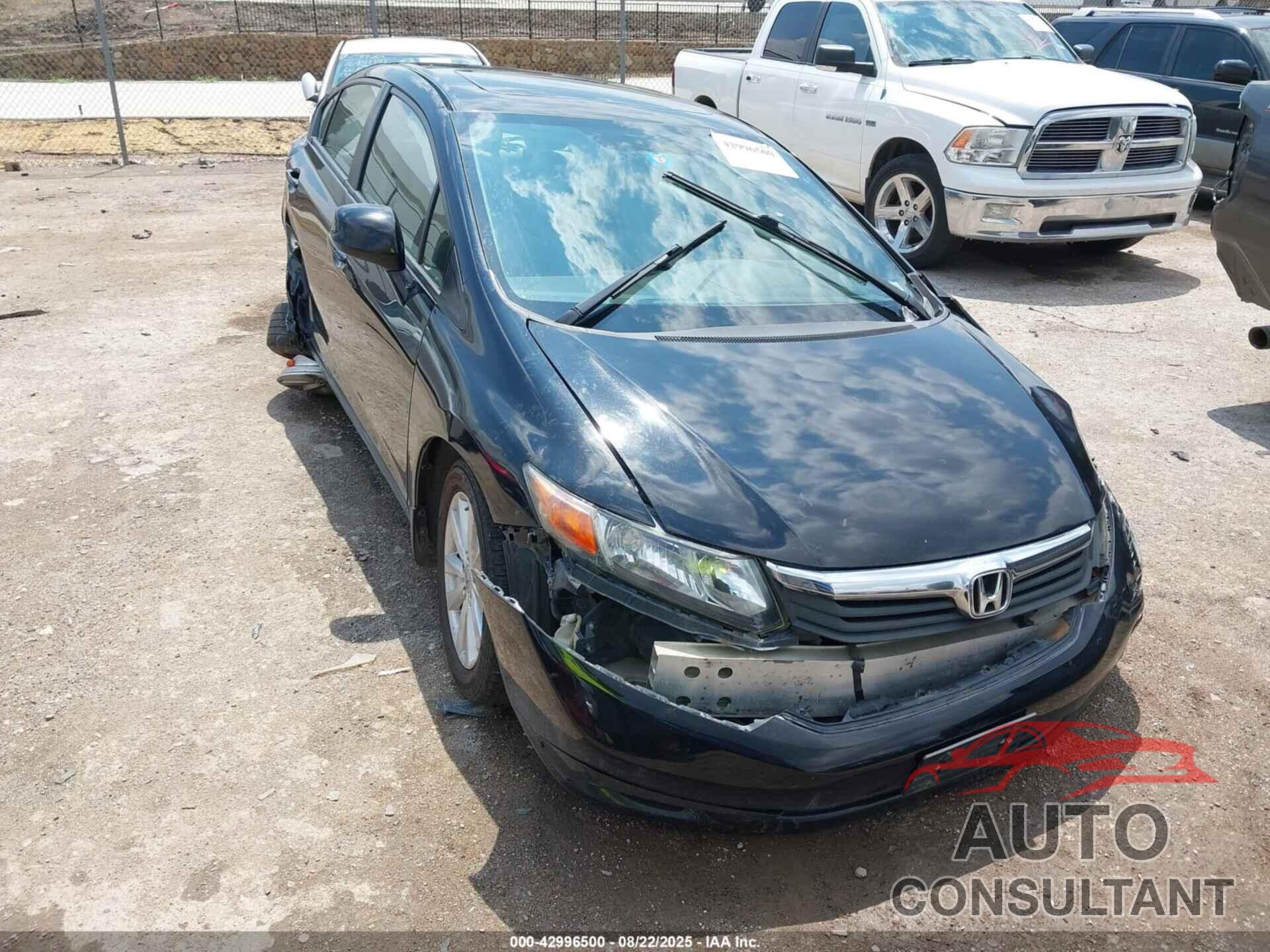 HONDA CIVIC 2012 - 19XFB2F86CE029396