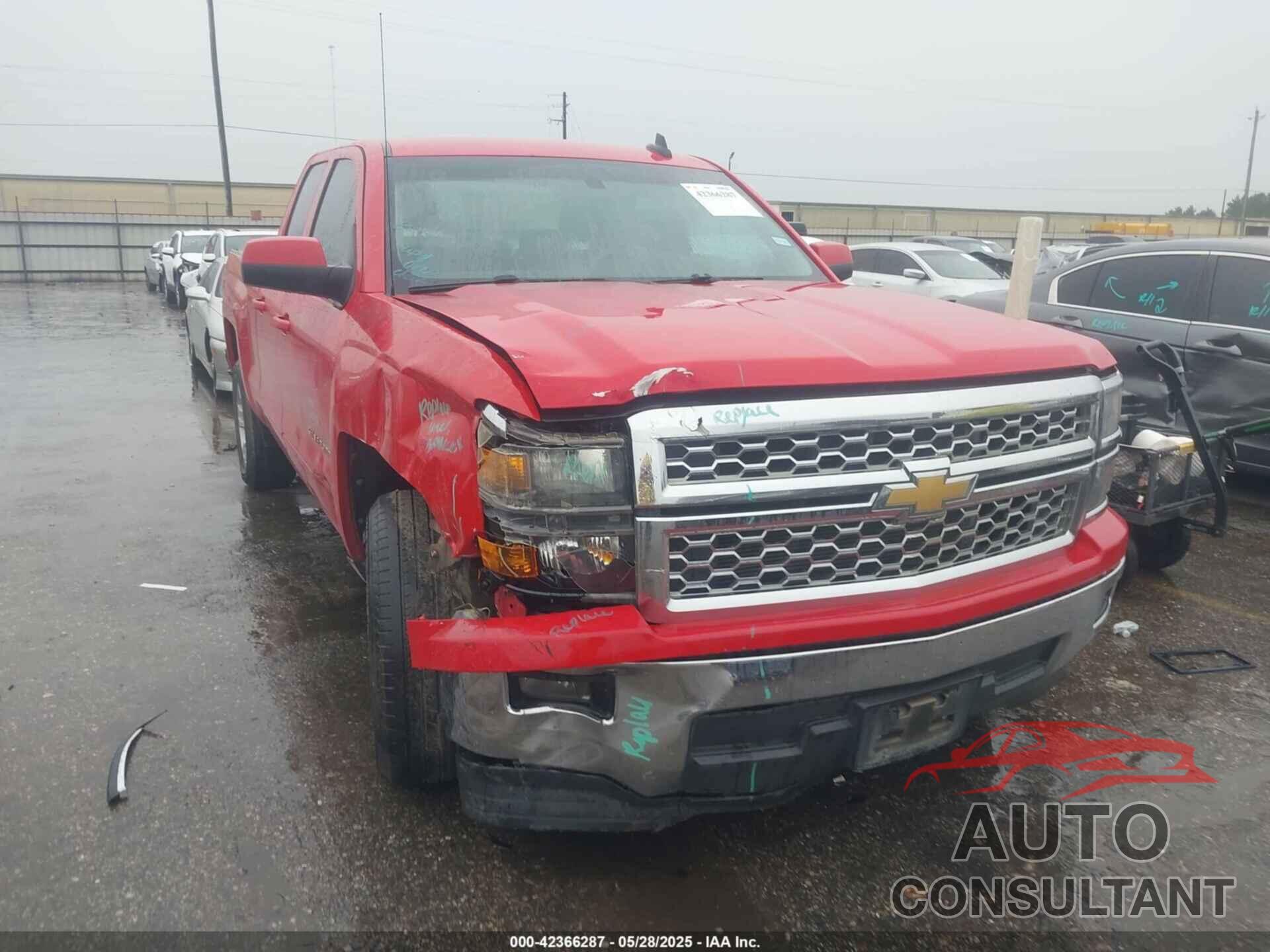 CHEVROLET SILVERADO 1500 2015 - 1GCRCRECXFZ222071