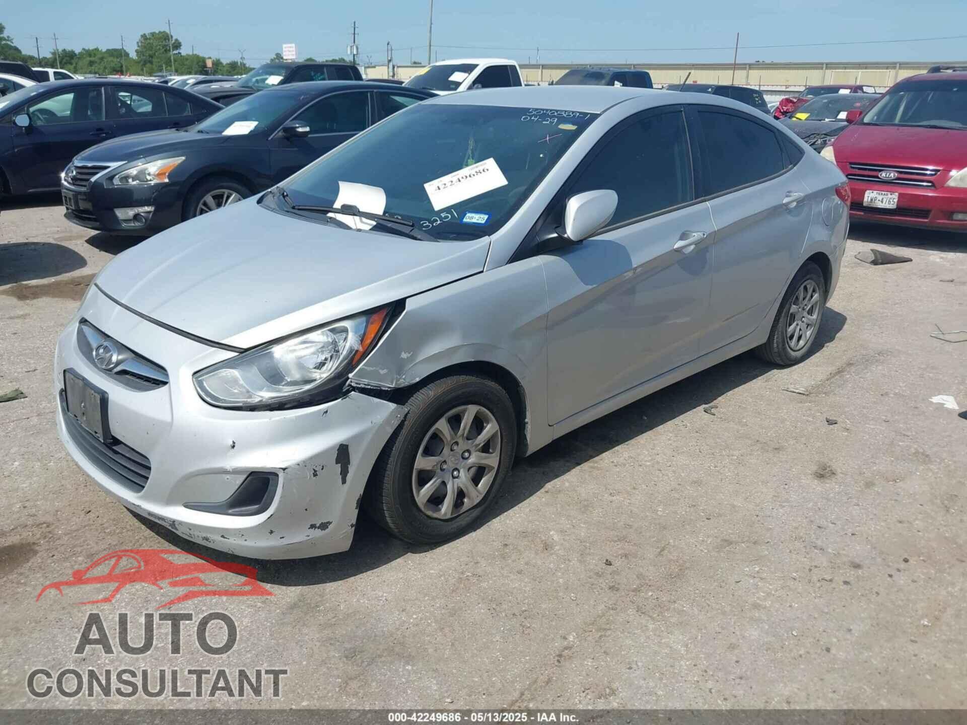 HYUNDAI ACCENT 2013 - KMHCT4AE8DU523251