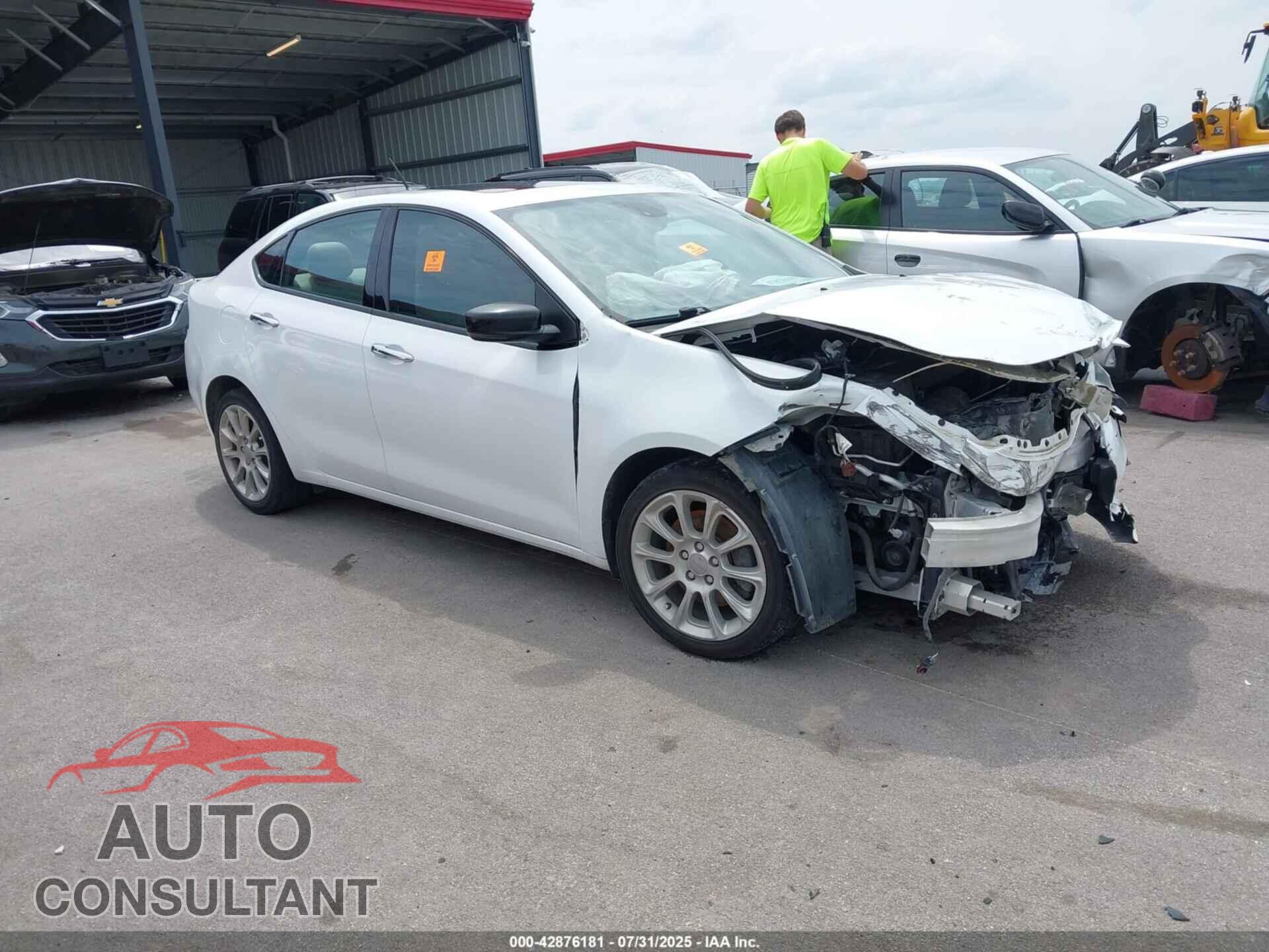 DODGE DART 2015 - 1C3CDFCB5FD242533