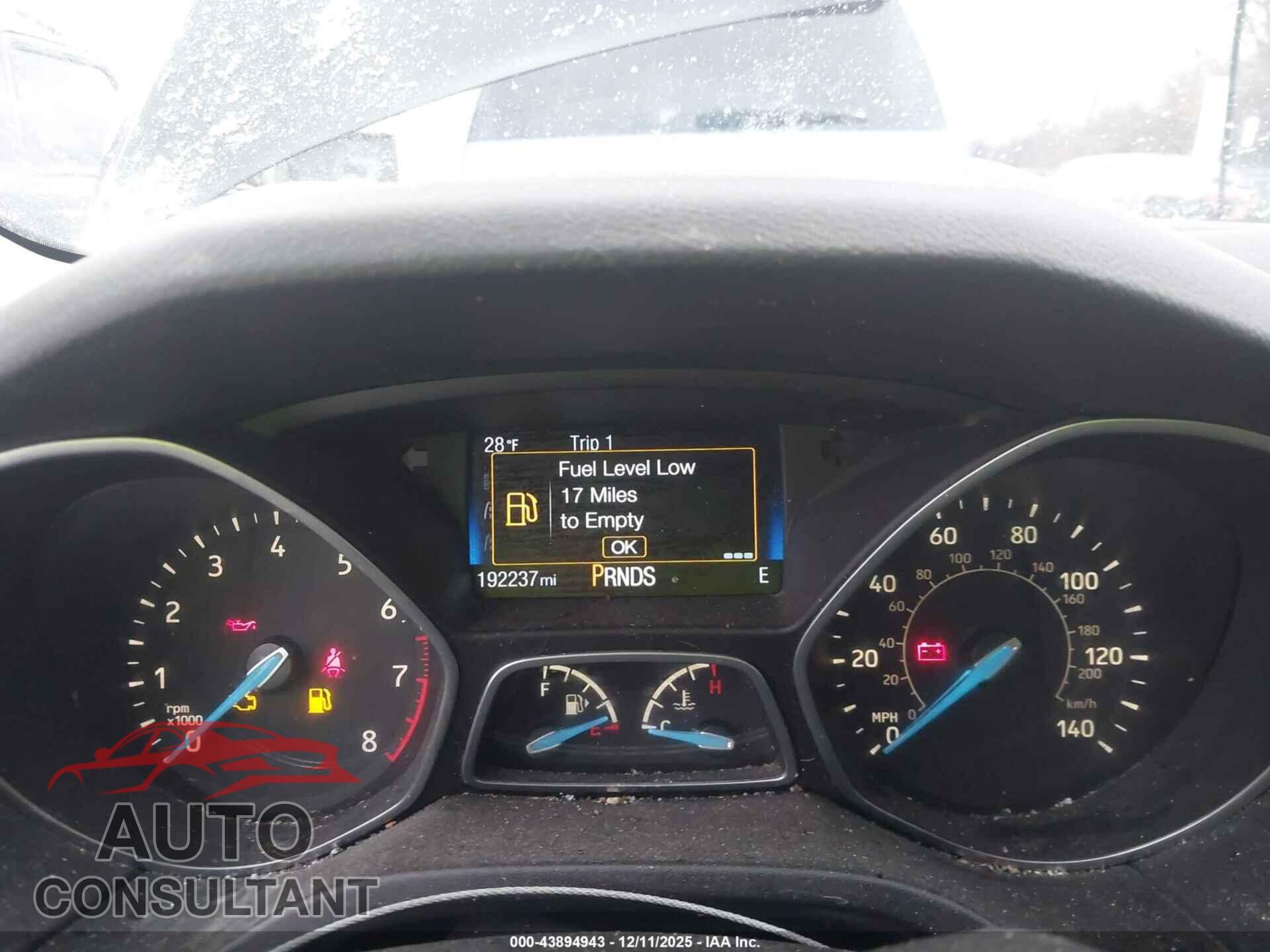 FORD FOCUS 2016 - 1FADP3F24GL398321