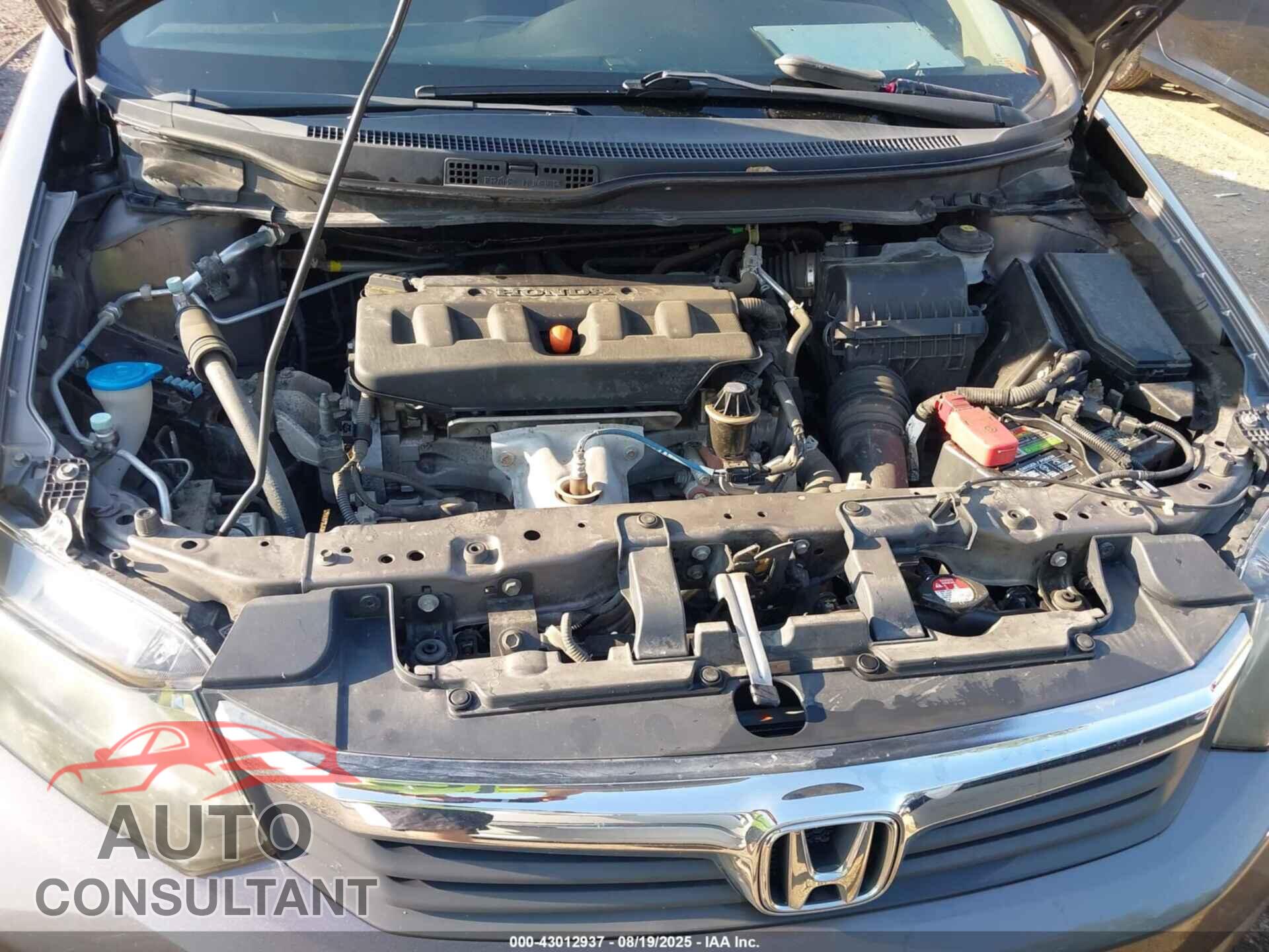 HONDA CIVIC 2012 - 19XFB2F55CE108807