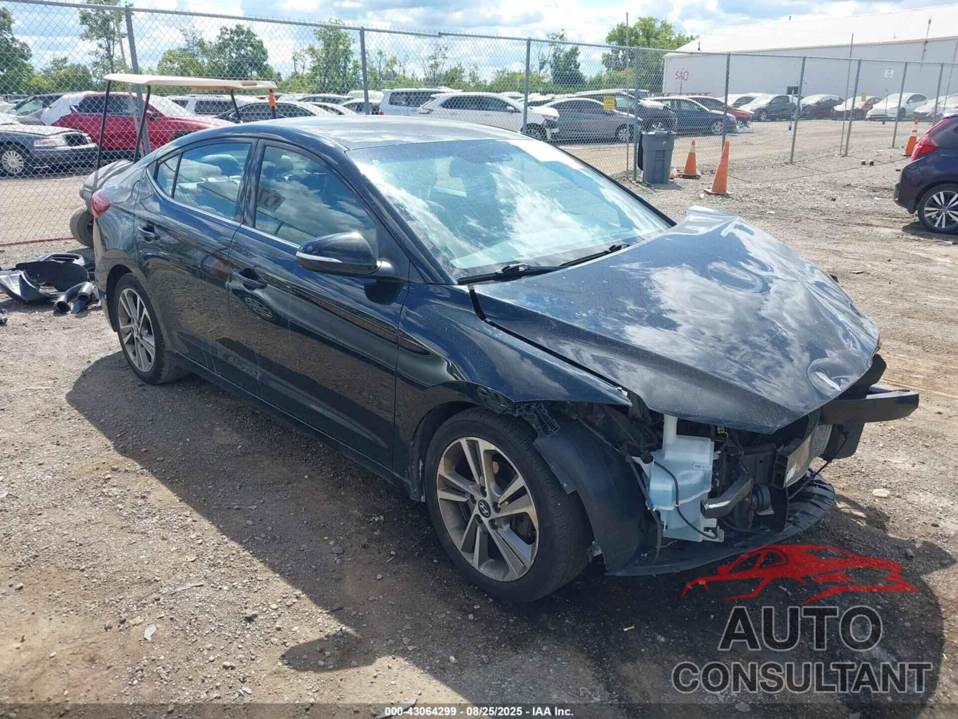 HYUNDAI ELANTRA 2018 - 5NPD84LFXJH298675