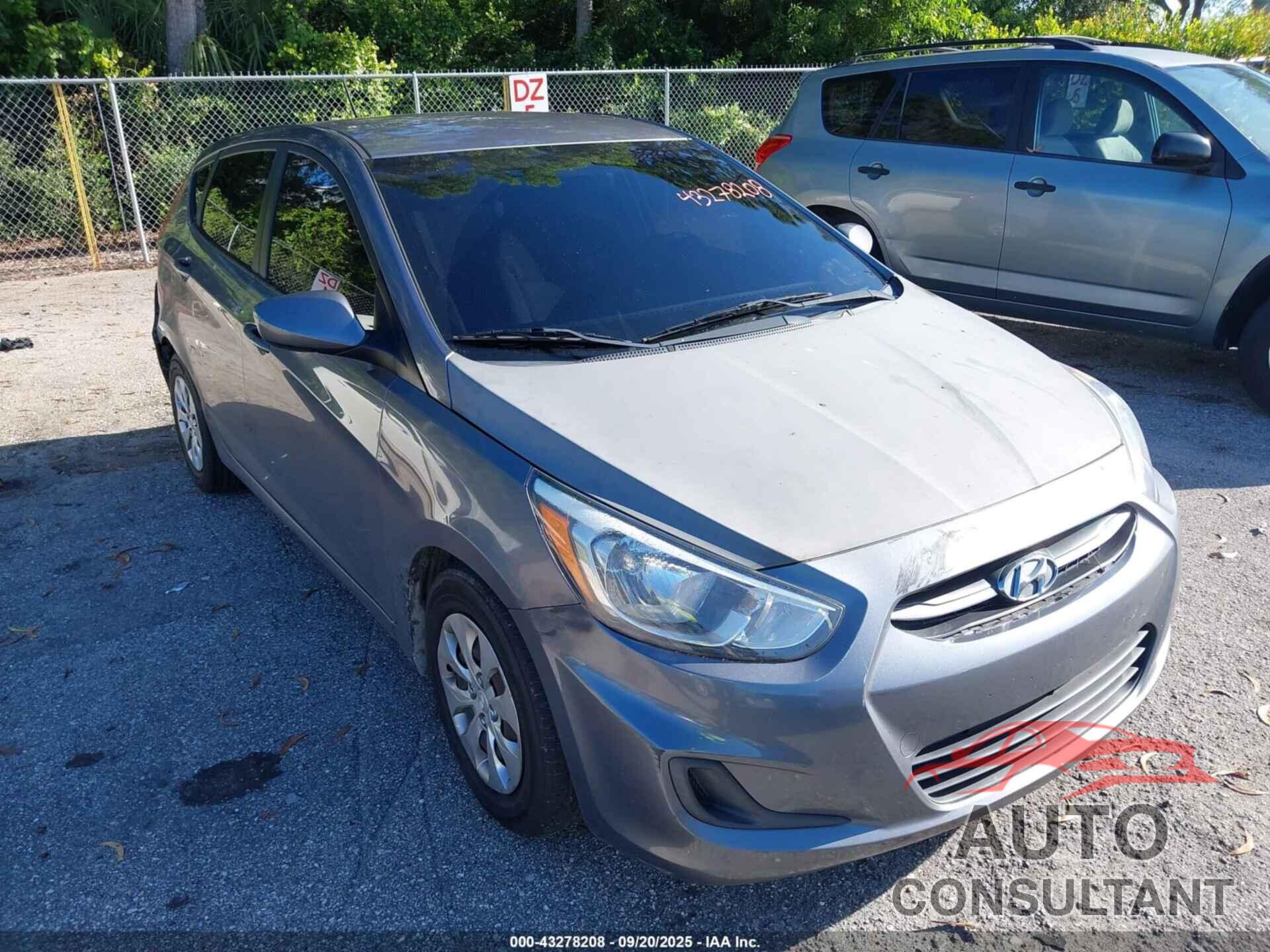 HYUNDAI ACCENT 2015 - KMHCT5AE9FU208922