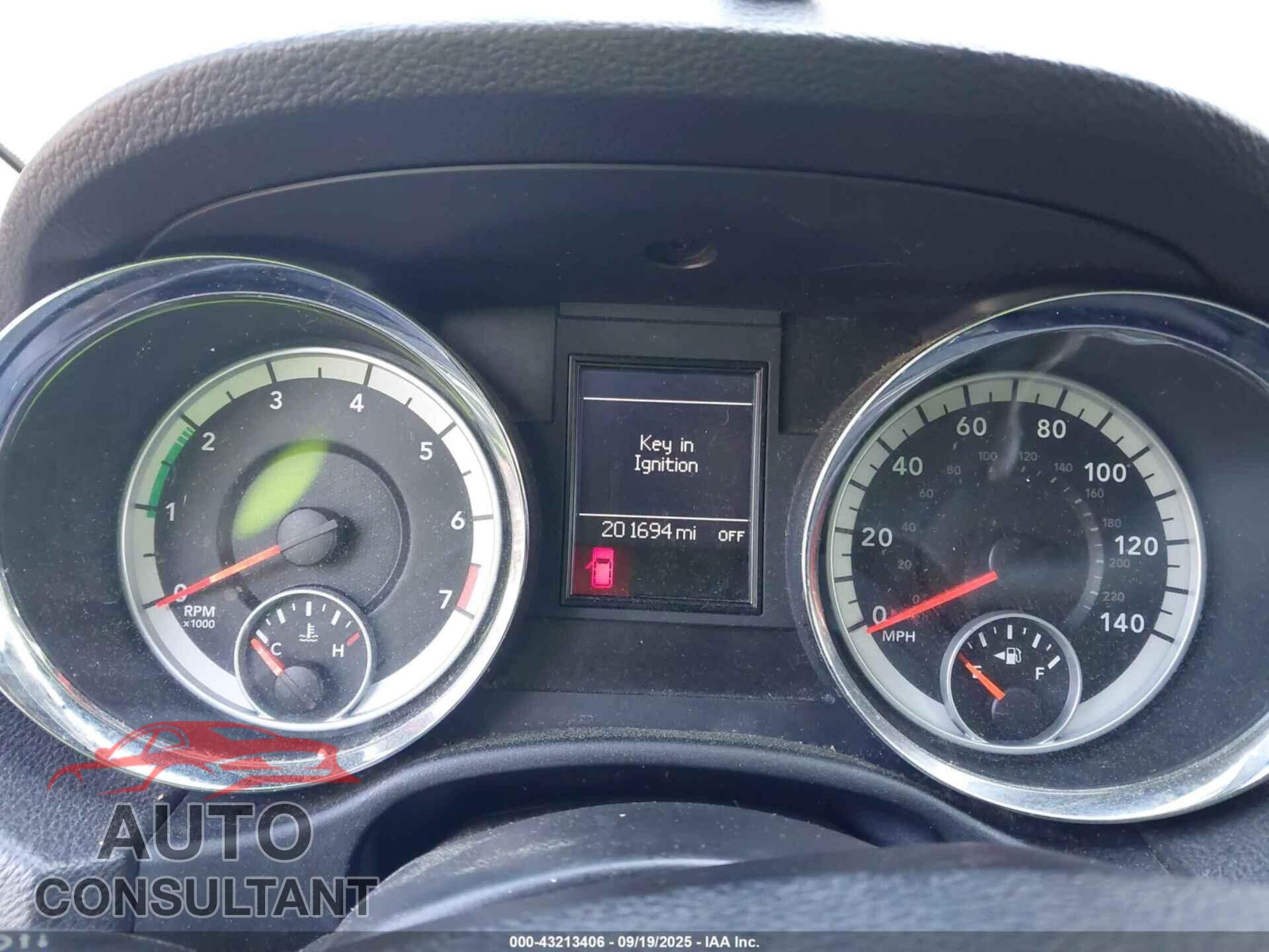 DODGE DURANGO 2011 - 1D4RD2GG1BC667125