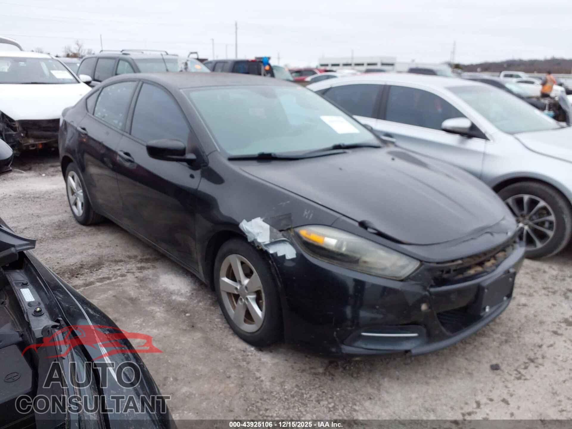 DODGE DART 2015 - 1C3CDFBB7FD275907