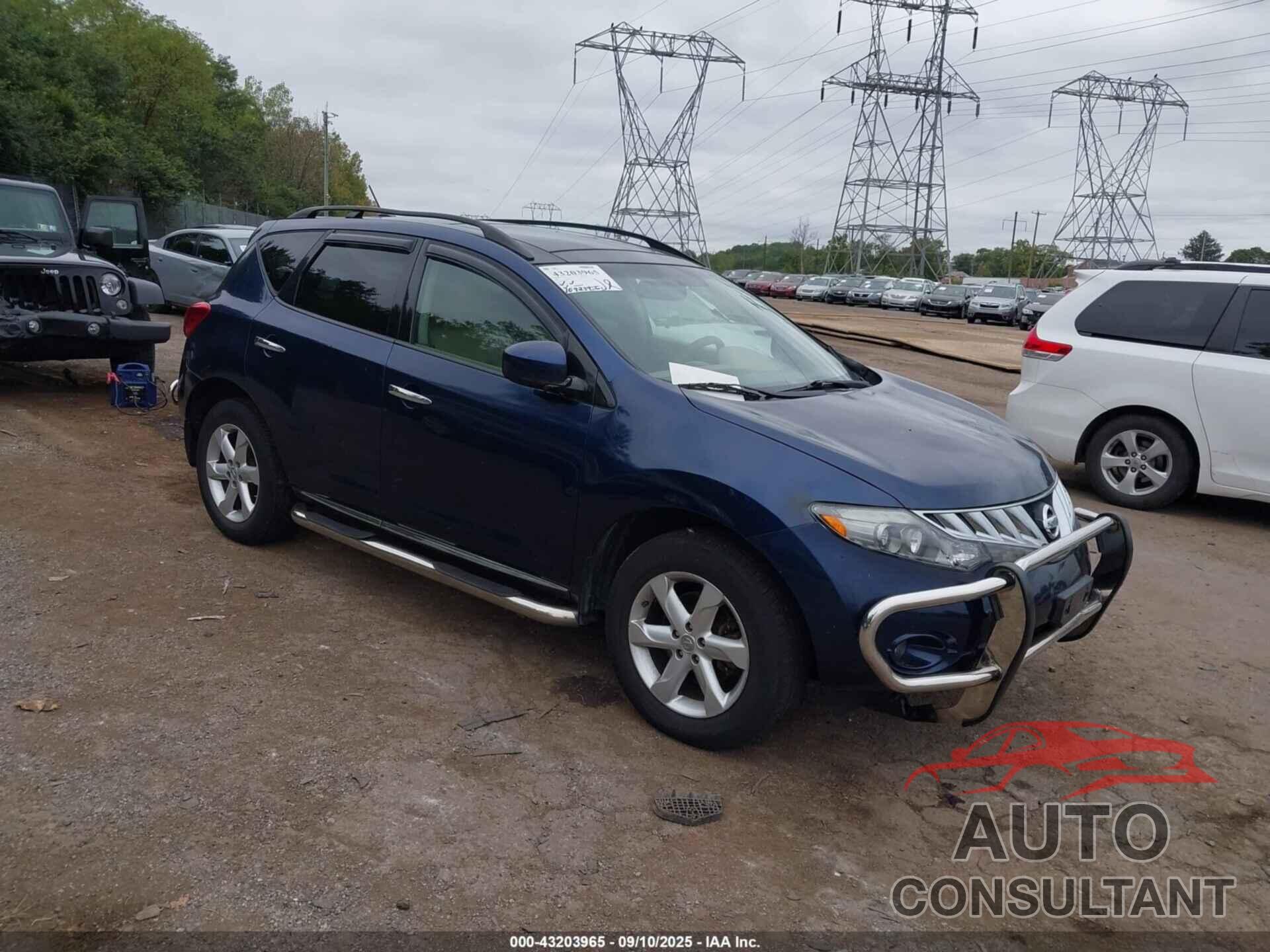 NISSAN MURANO 2009 - JN8AZ18W09W157521