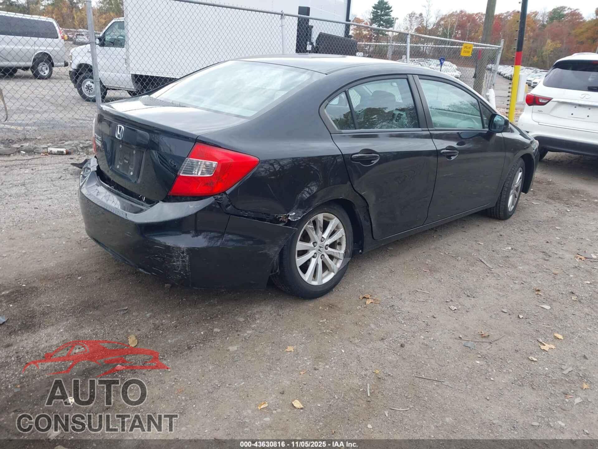 HONDA CIVIC 2012 - 2HGFB2F86CH570695