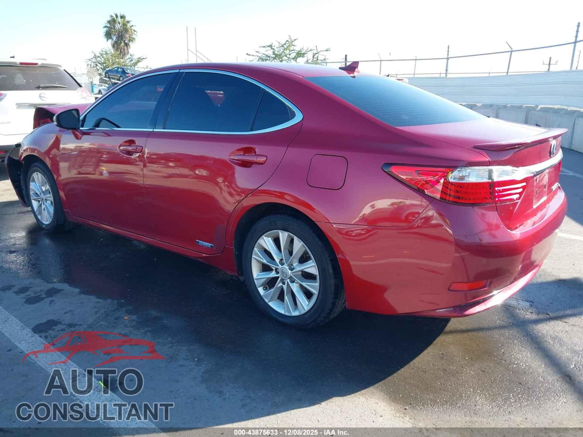 LEXUS ES 300H 2013 - JTHBW1GG7D2024904