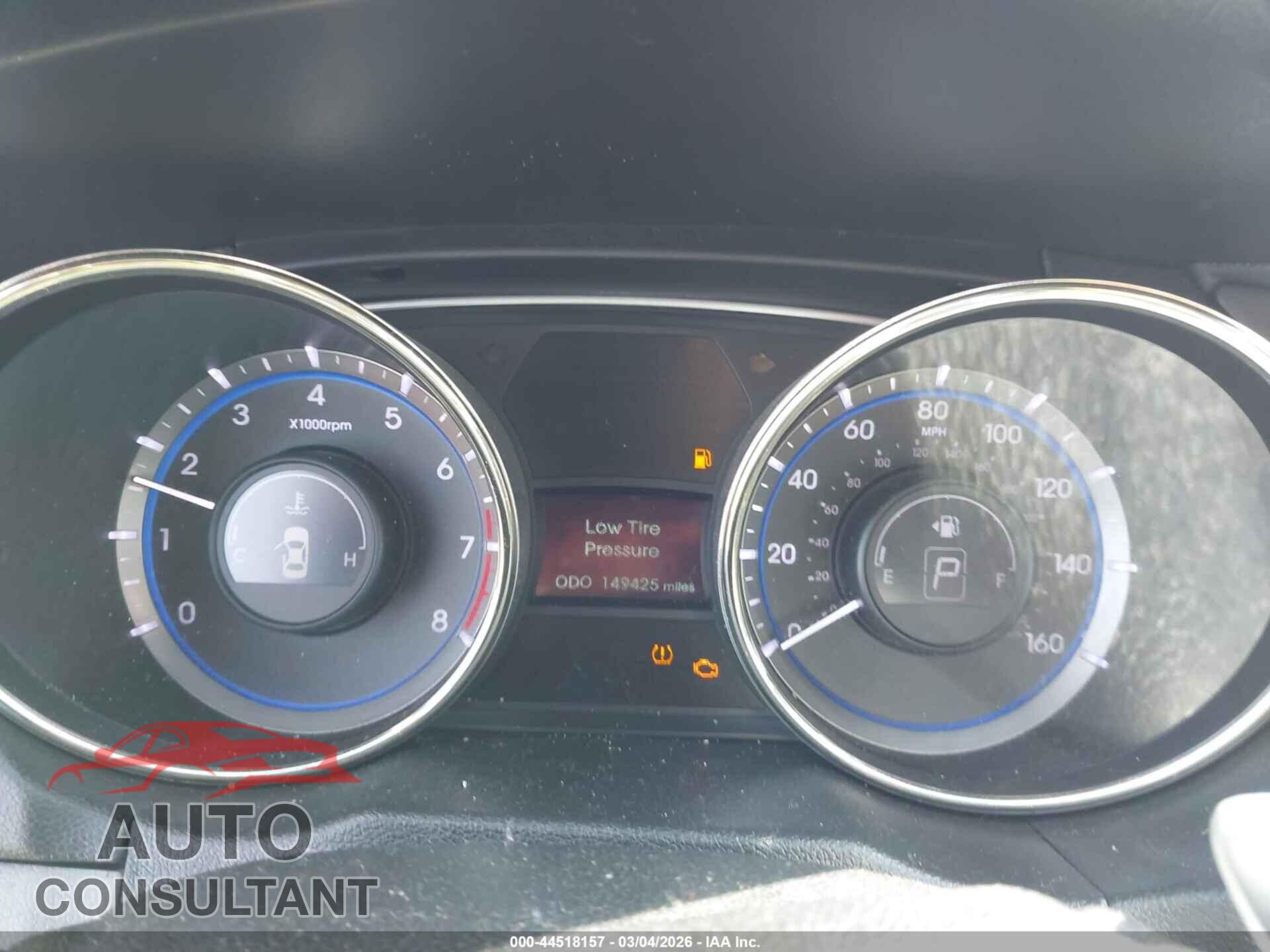 HYUNDAI SONATA 2012 - 5NPEC4AB5CH452456