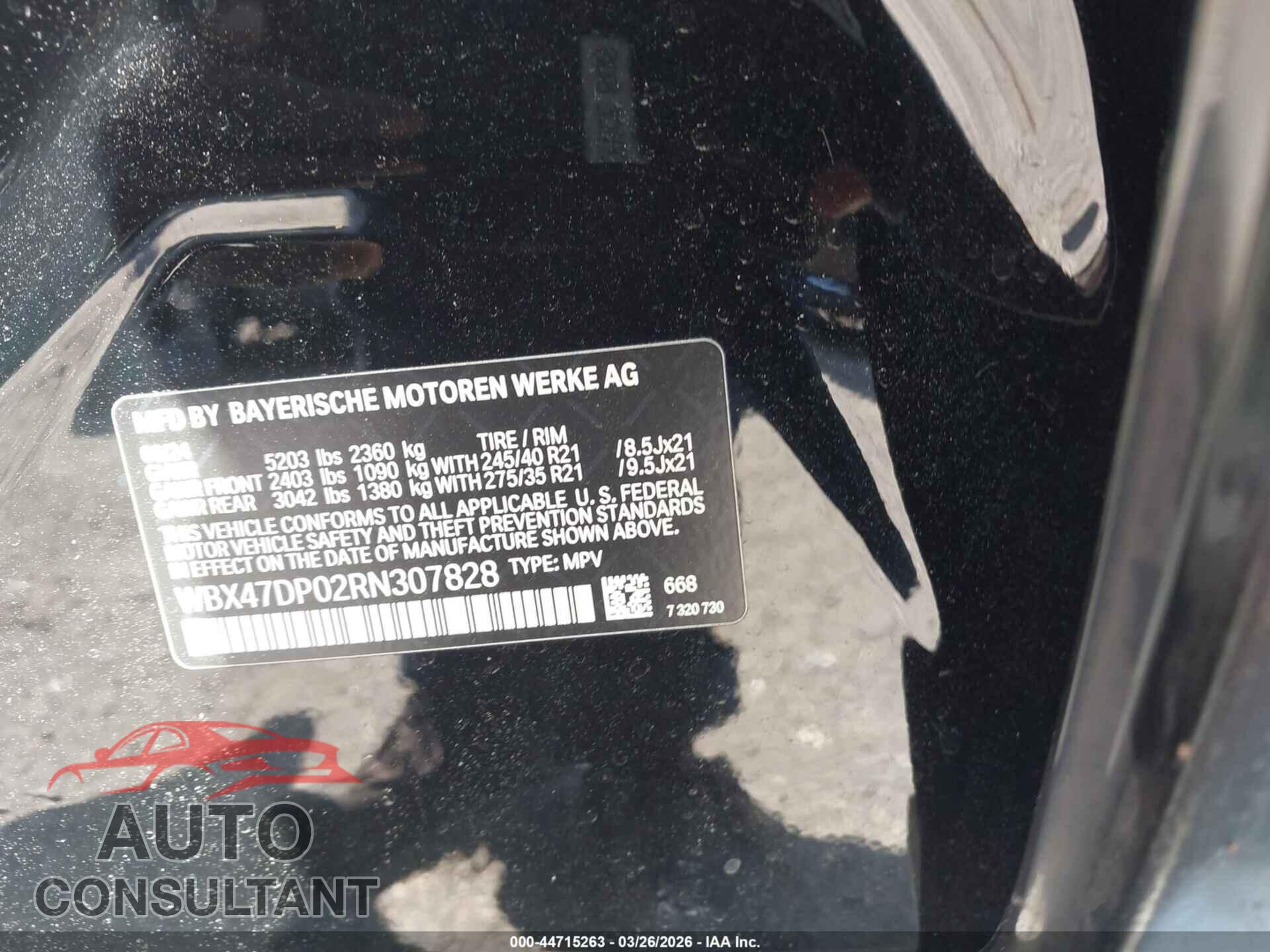 BMW X3 2024 - WBX47DP02RN307828