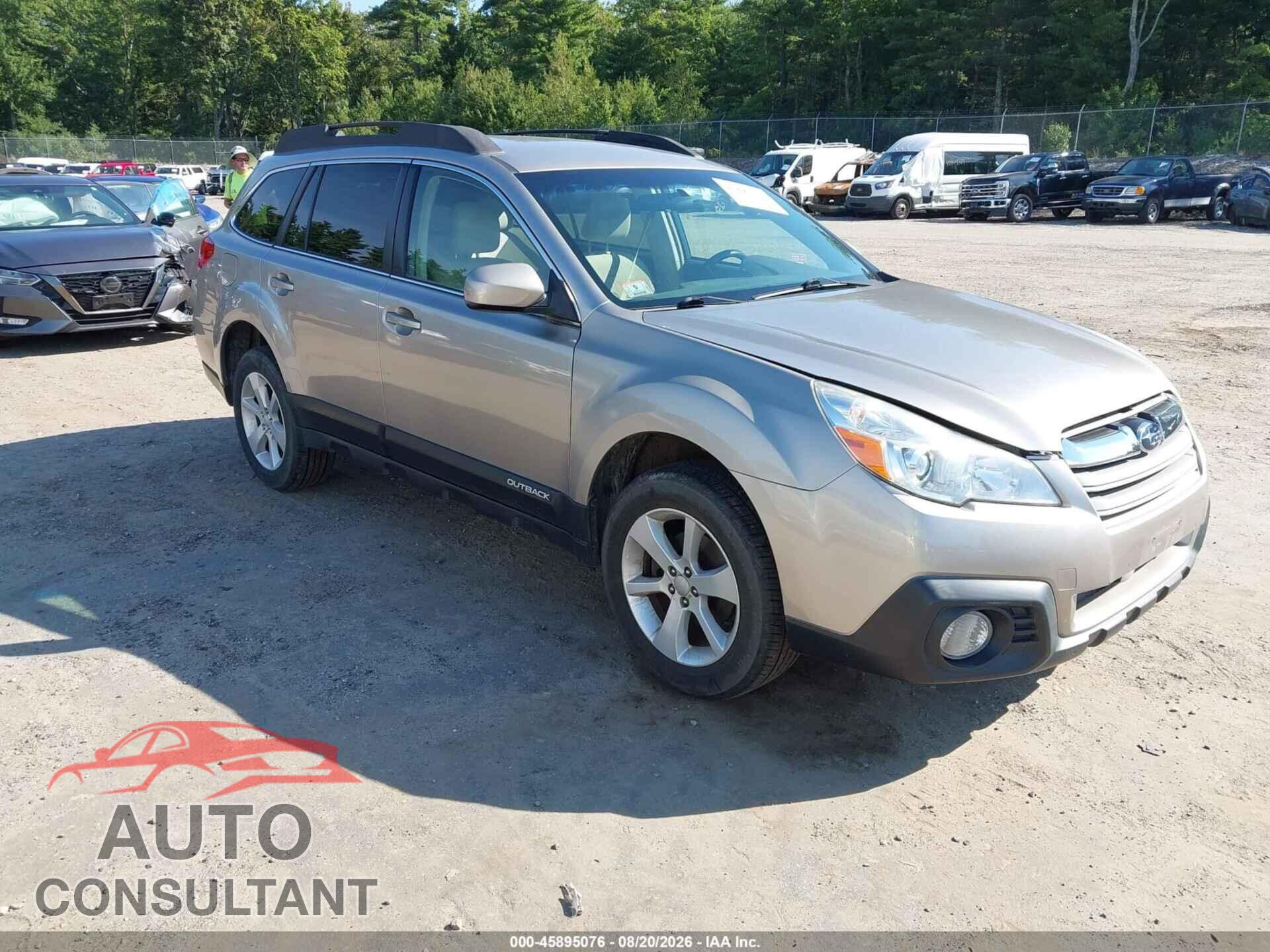 SUBARU OUTBACK 2014 - 4S4BRBCC2E3317070
