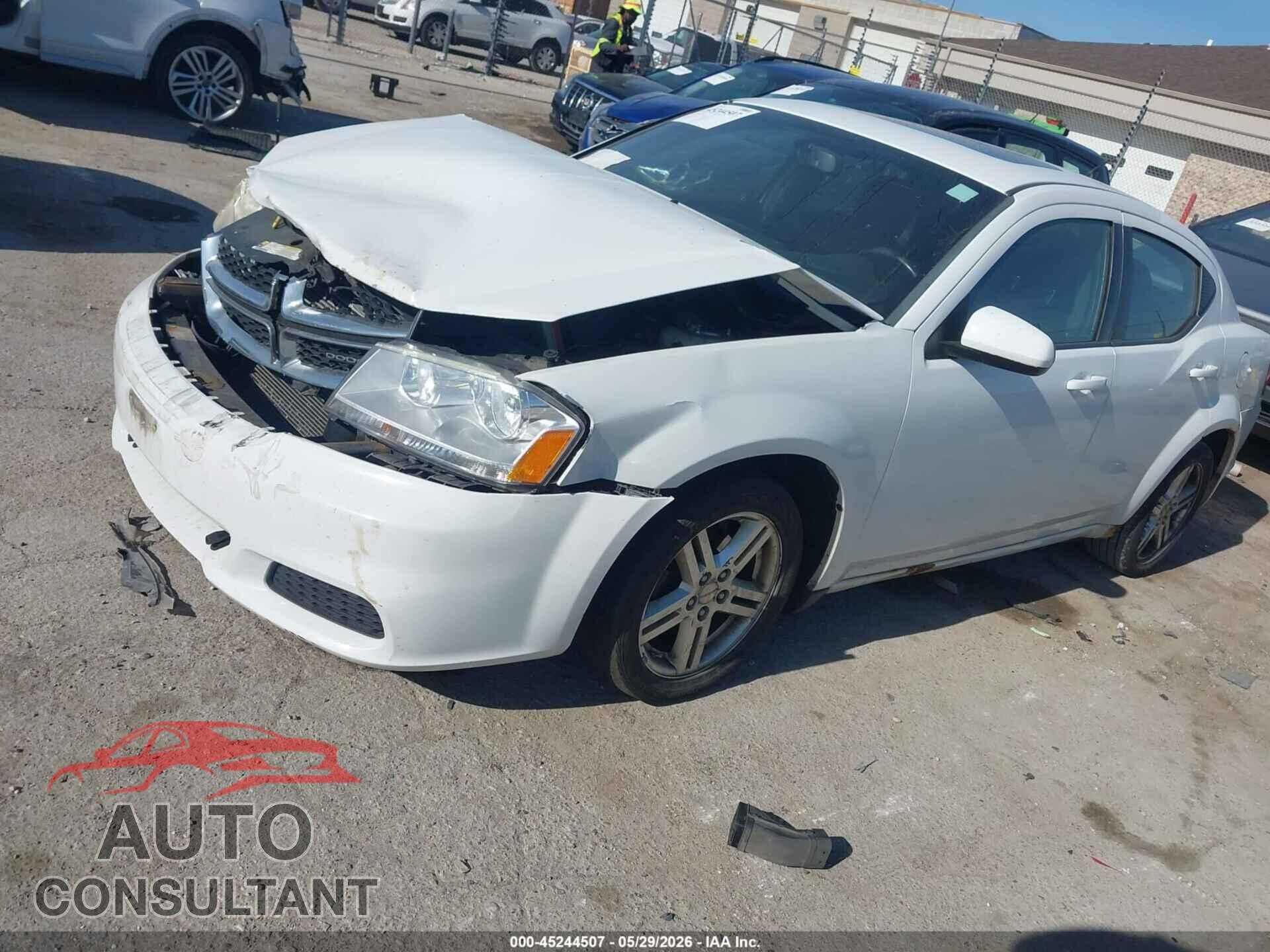 DODGE AVENGER 2012 - 1C3CDZCB6CN313746