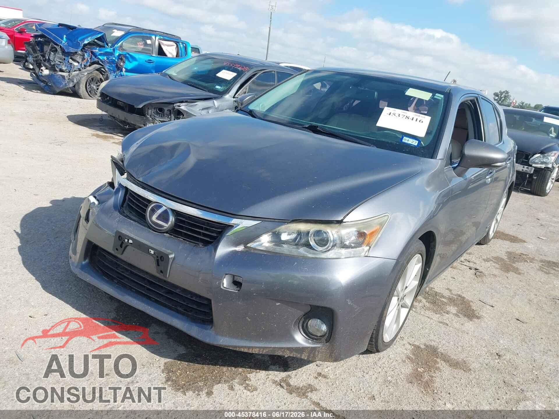 LEXUS CT 200H 2013 - JTHKD5BH2D2131839