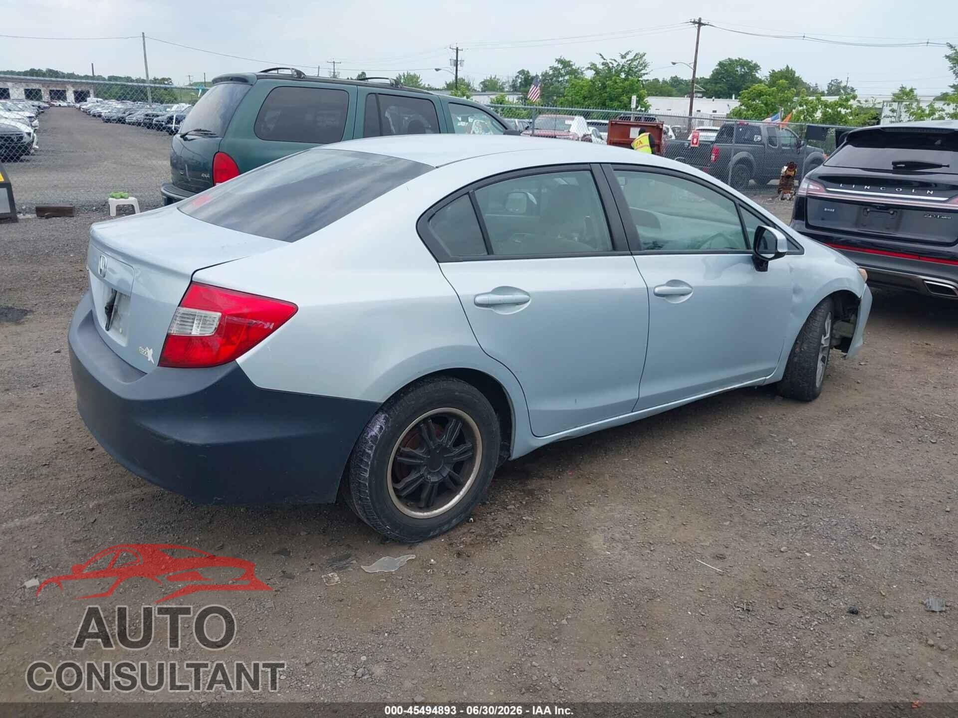 HONDA CIVIC 2012 - 2HGFB2F57CH511256