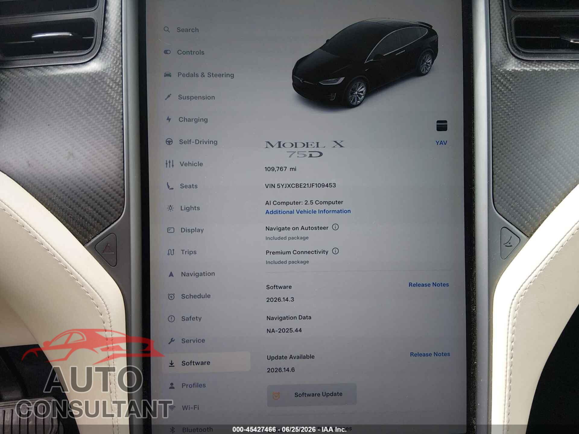 TESLA MODEL X 2018 - 5YJXCBE21JF109453