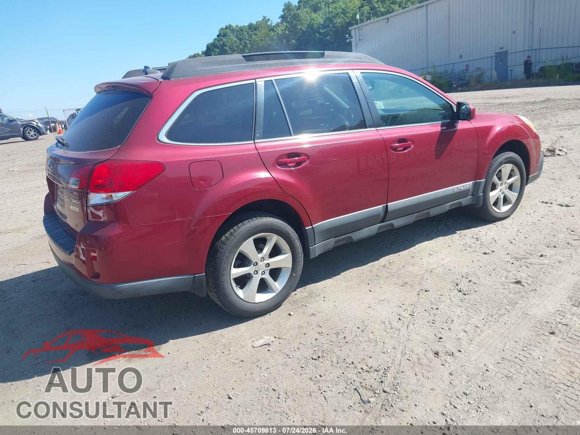 SUBARU OUTBACK 2014 - 4S4BRBLC5E3322604