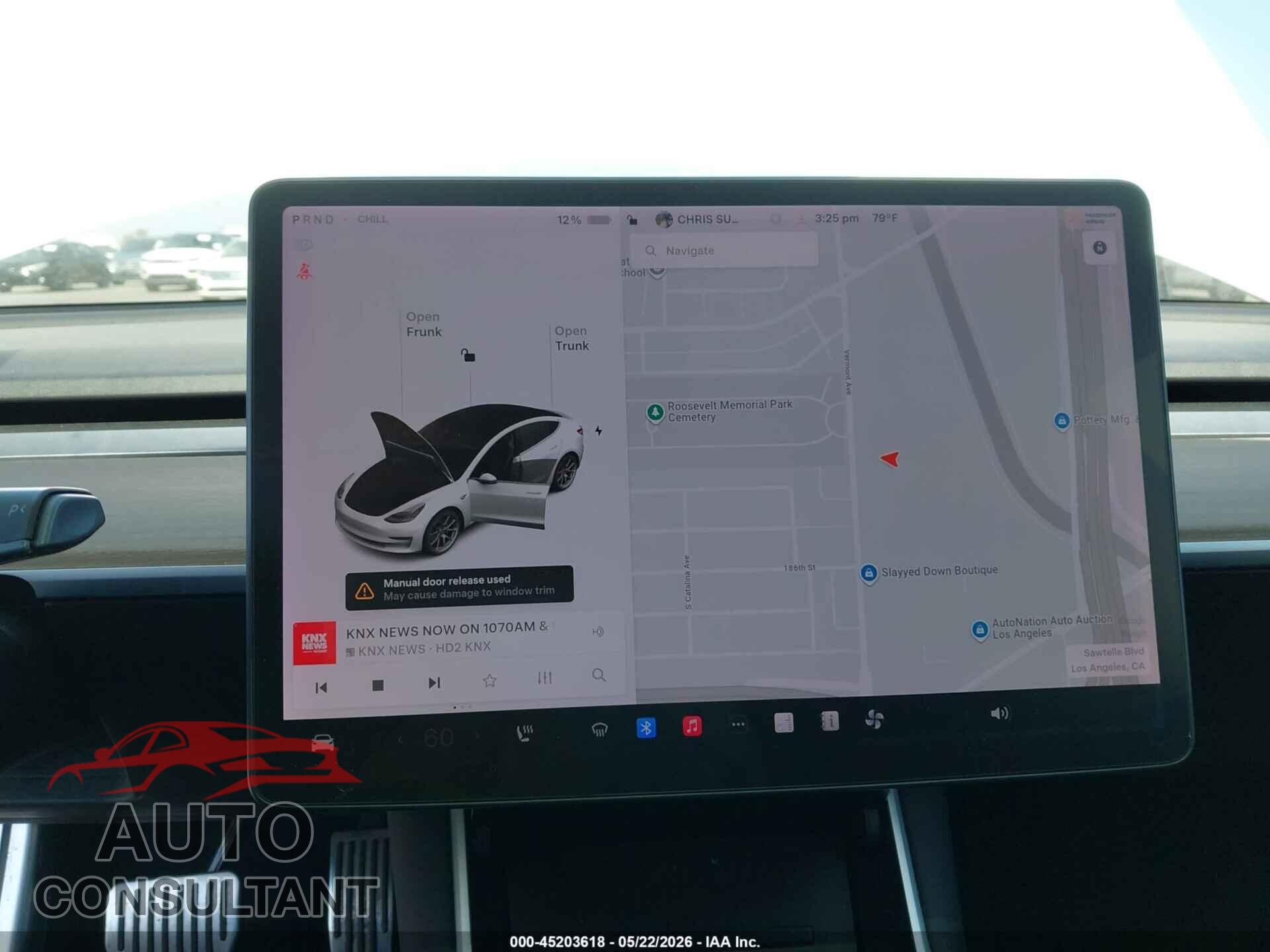TESLA MODEL 3 2019 - 5YJ3E1EB5KF511125