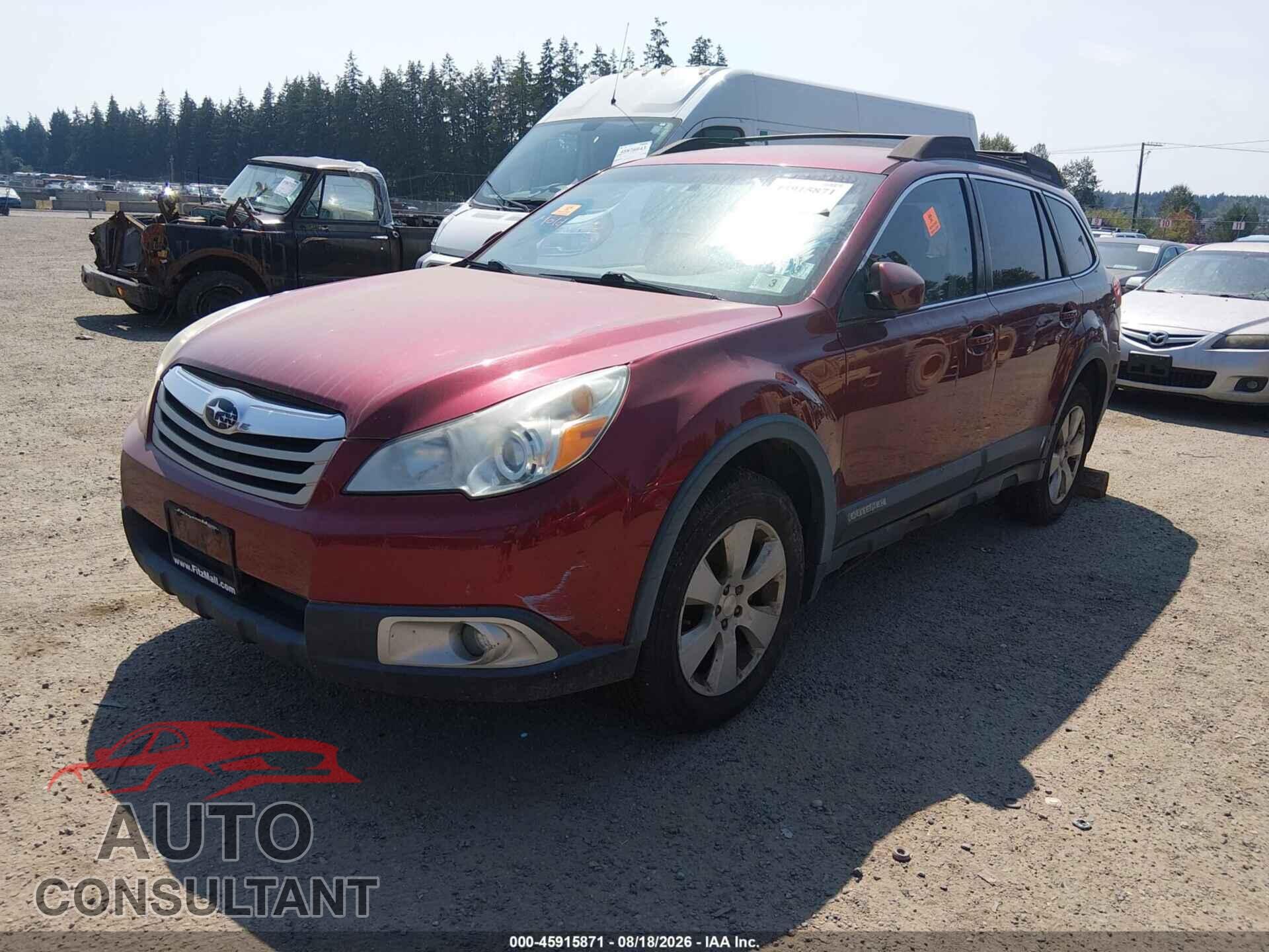 SUBARU OUTBACK 2012 - 4S4BRBCC5C3257573