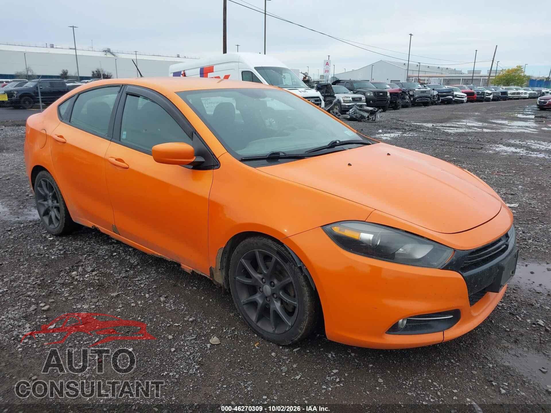 DODGE DART 2013 - 1C3CDFBA7DD308618