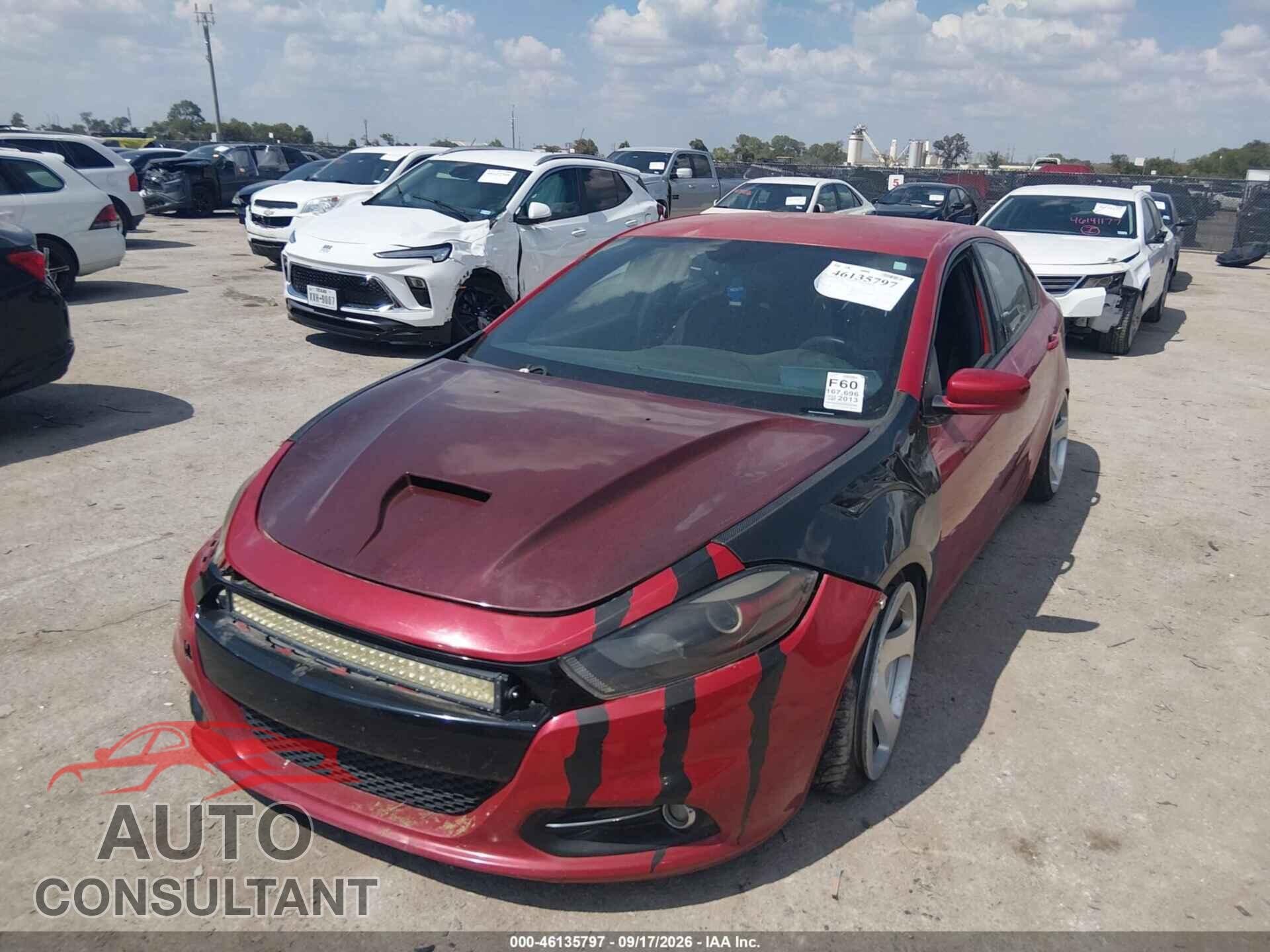 DODGE DART 2013 - 1C3CDFBA2DD198870