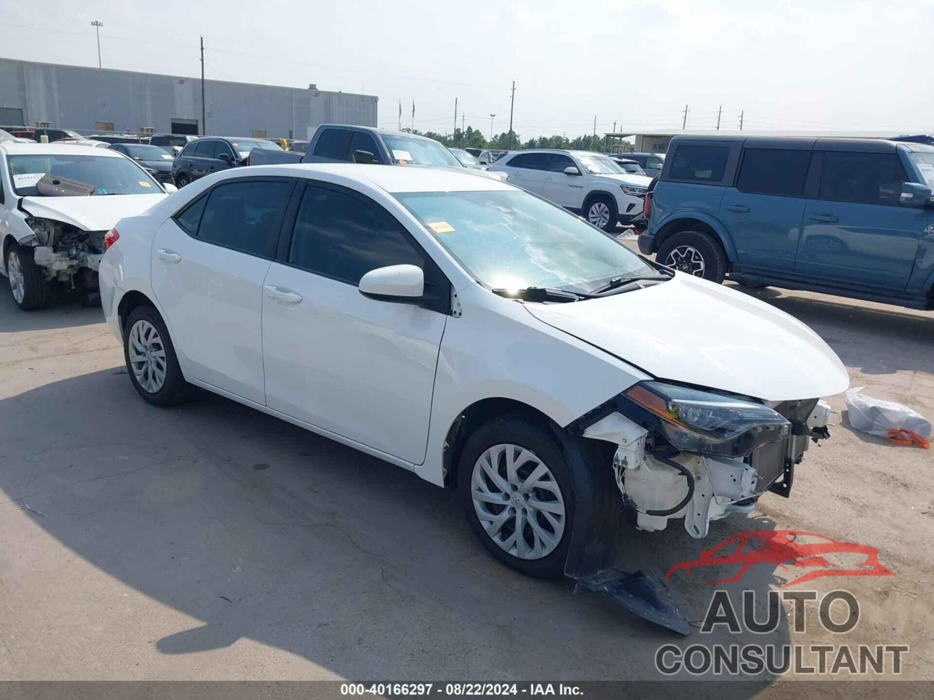 TOYOTA COROLLA 2019 - 5YFBURHE2KP861111