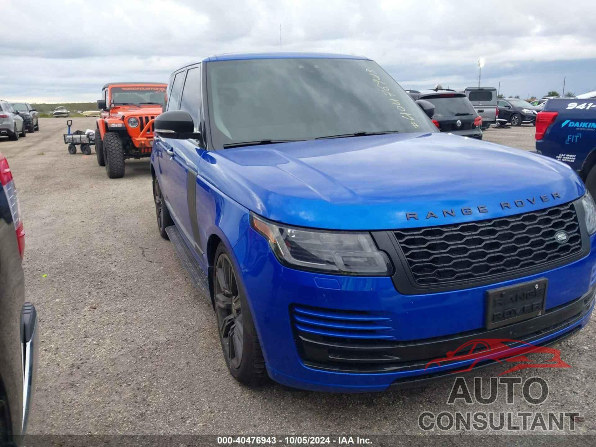 LAND ROVER RANGE ROVER 2019 - SALGS2REXKA563937