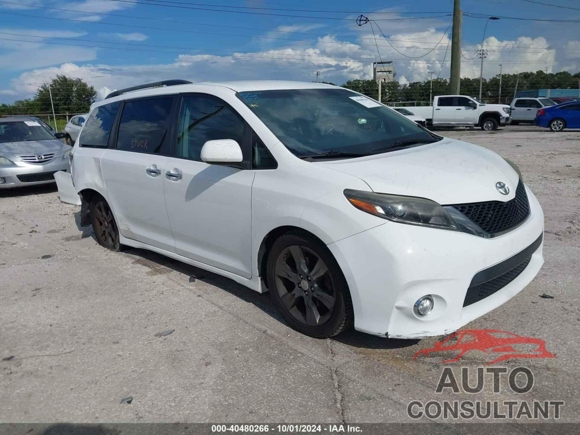 TOYOTA SIENNA 2016 - 5TDXK3DC6GS731229