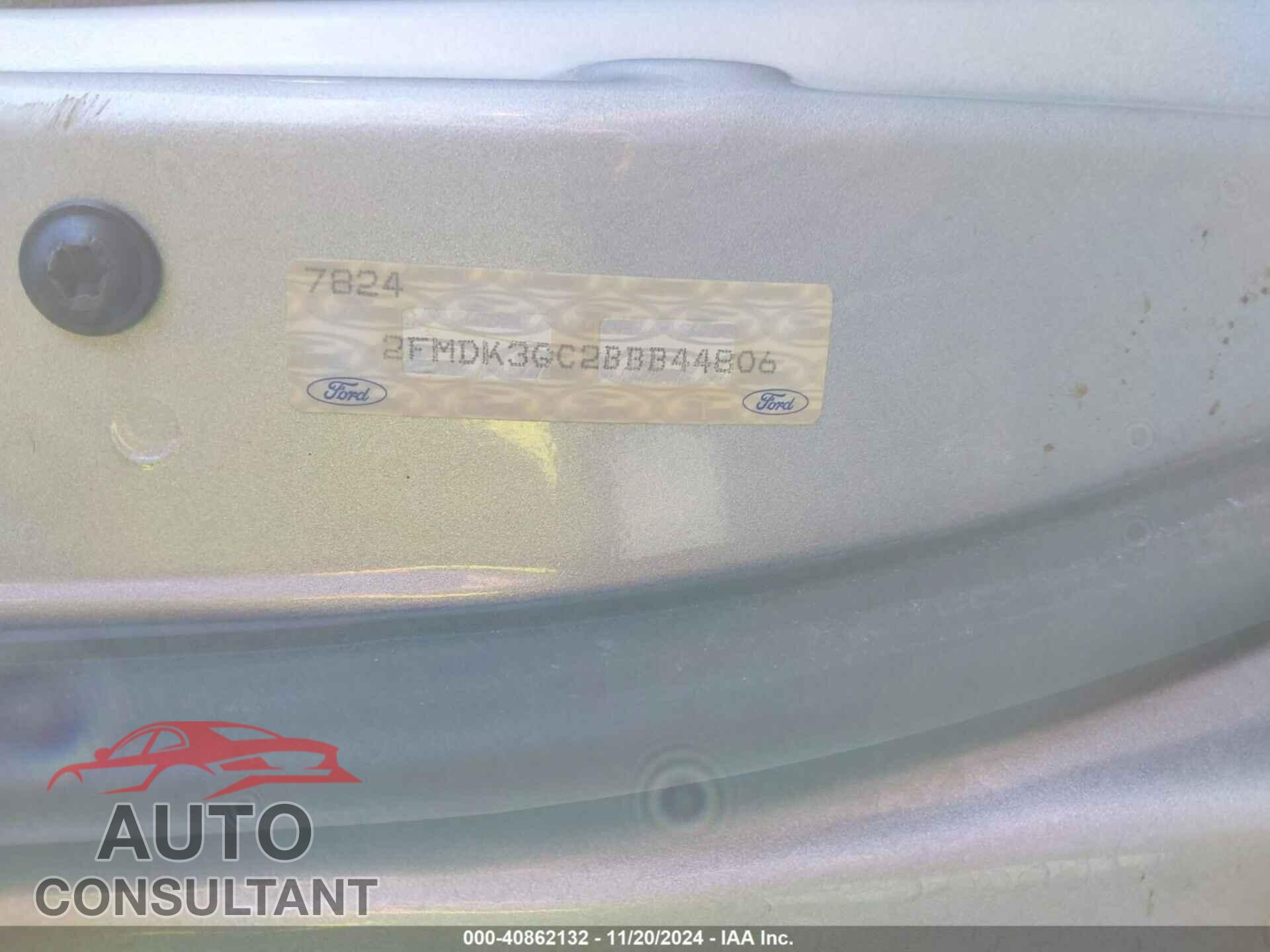 FORD EDGE 2011 - 2FMDK3GC2BBB44806