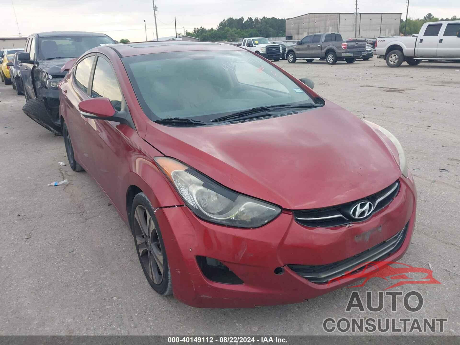 HYUNDAI ELANTRA 2013 - 5NPDH4AE0DH326255