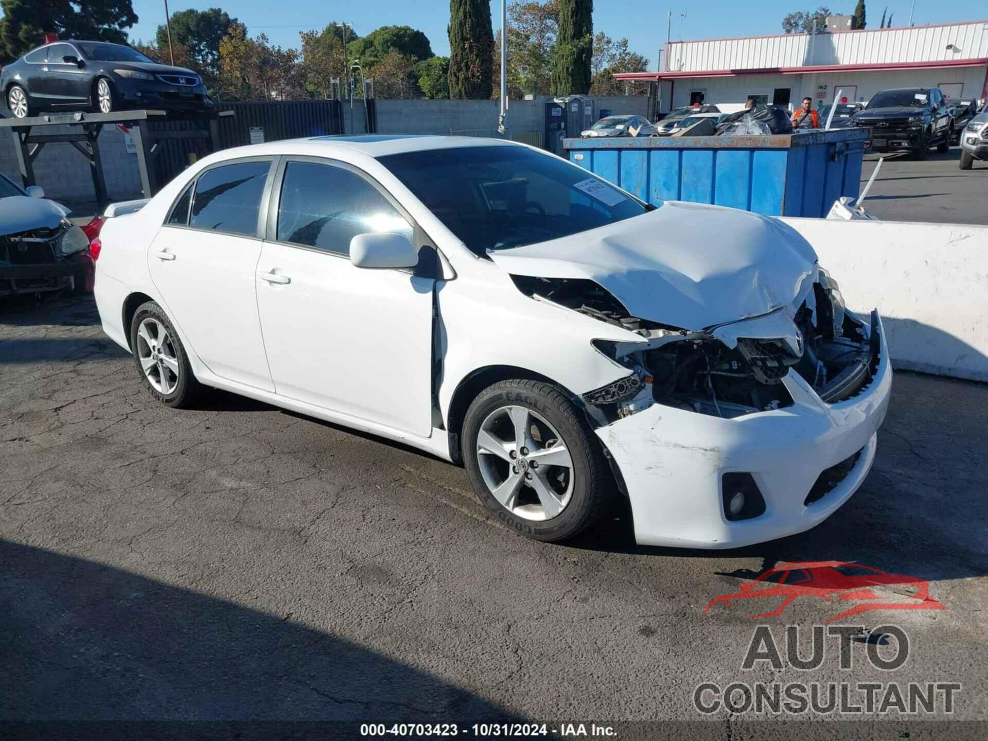 TOYOTA COROLLA 2012 - 2T1BU4EE5CC827737