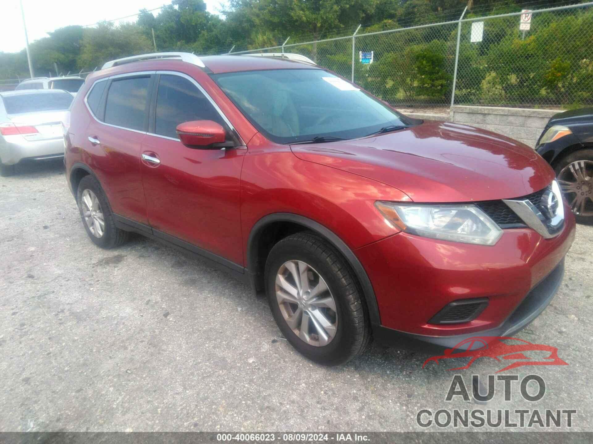 NISSAN ROGUE 2016 - KNMAT2MT3GP593107