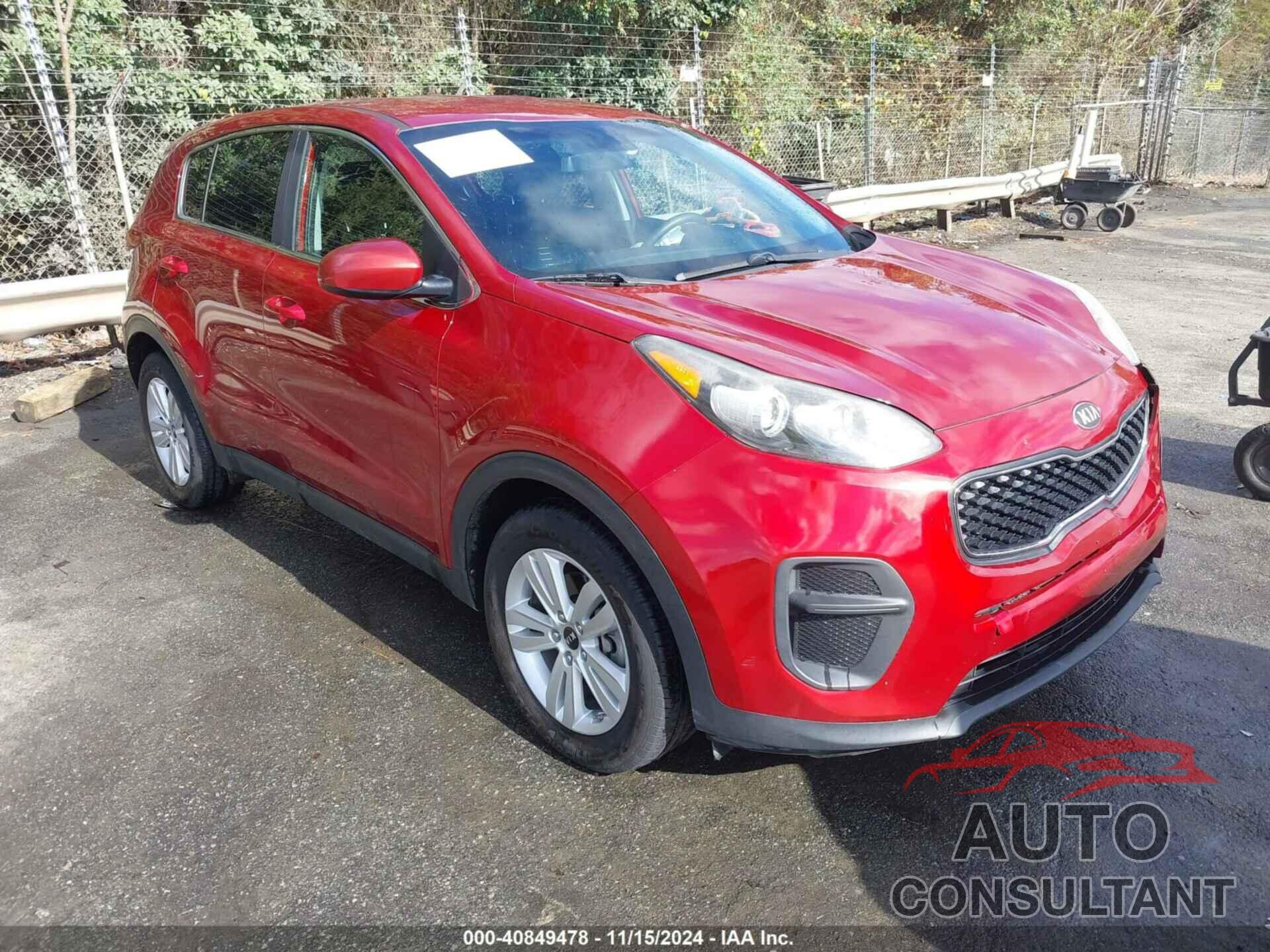 KIA SPORTAGE 2018 - KNDPM3AC4J7449588