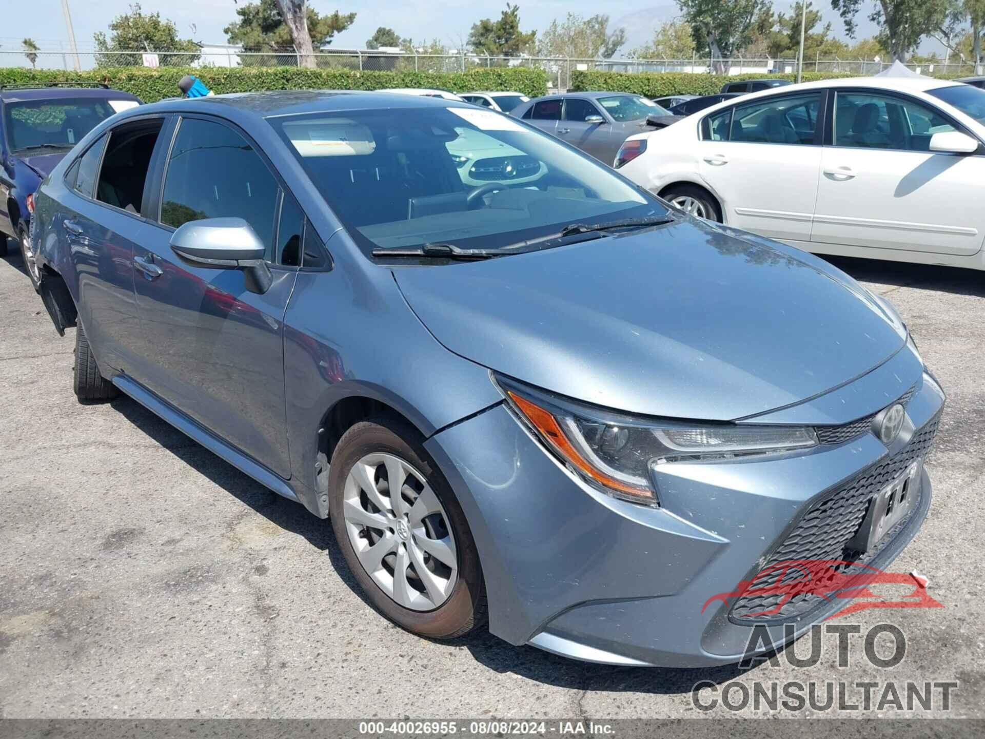 TOYOTA COROLLA 2020 - JTDEPRAE2LJ002251