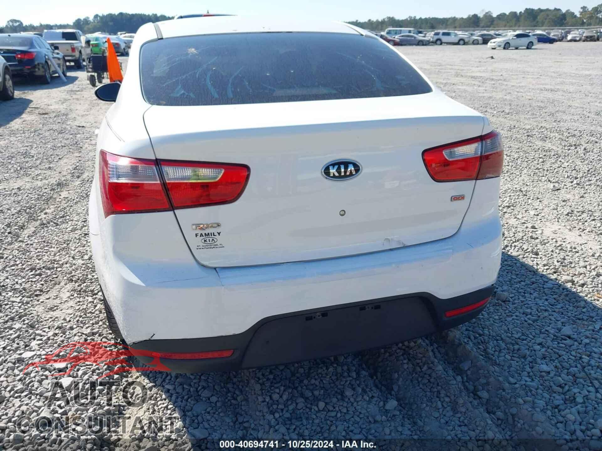 KIA RIO 2013 - KNADM4A36D6128619