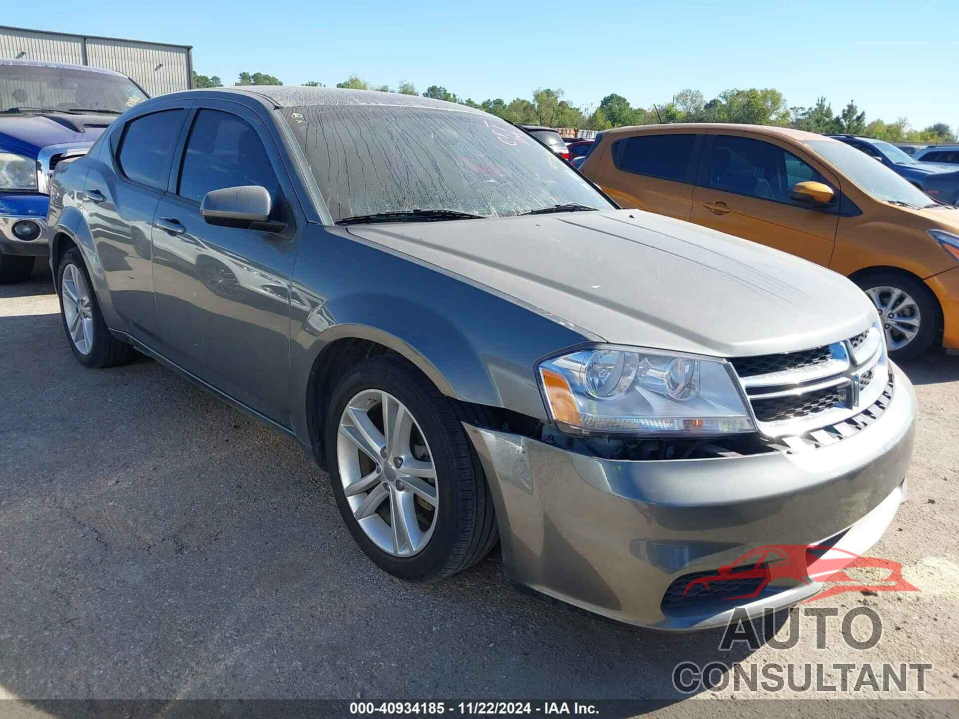 DODGE AVENGER 2012 - 1C3CDZCB6CN179658
