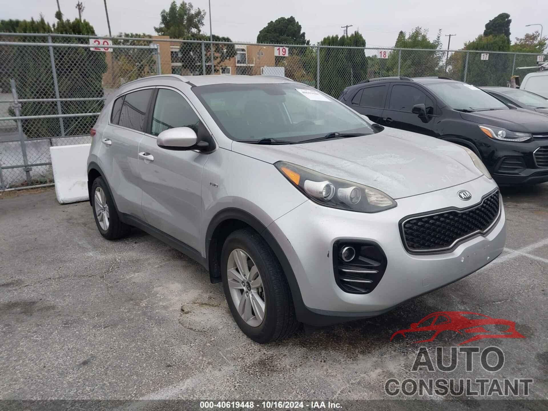KIA SPORTAGE 2017 - KNDPMCAC5H7102586