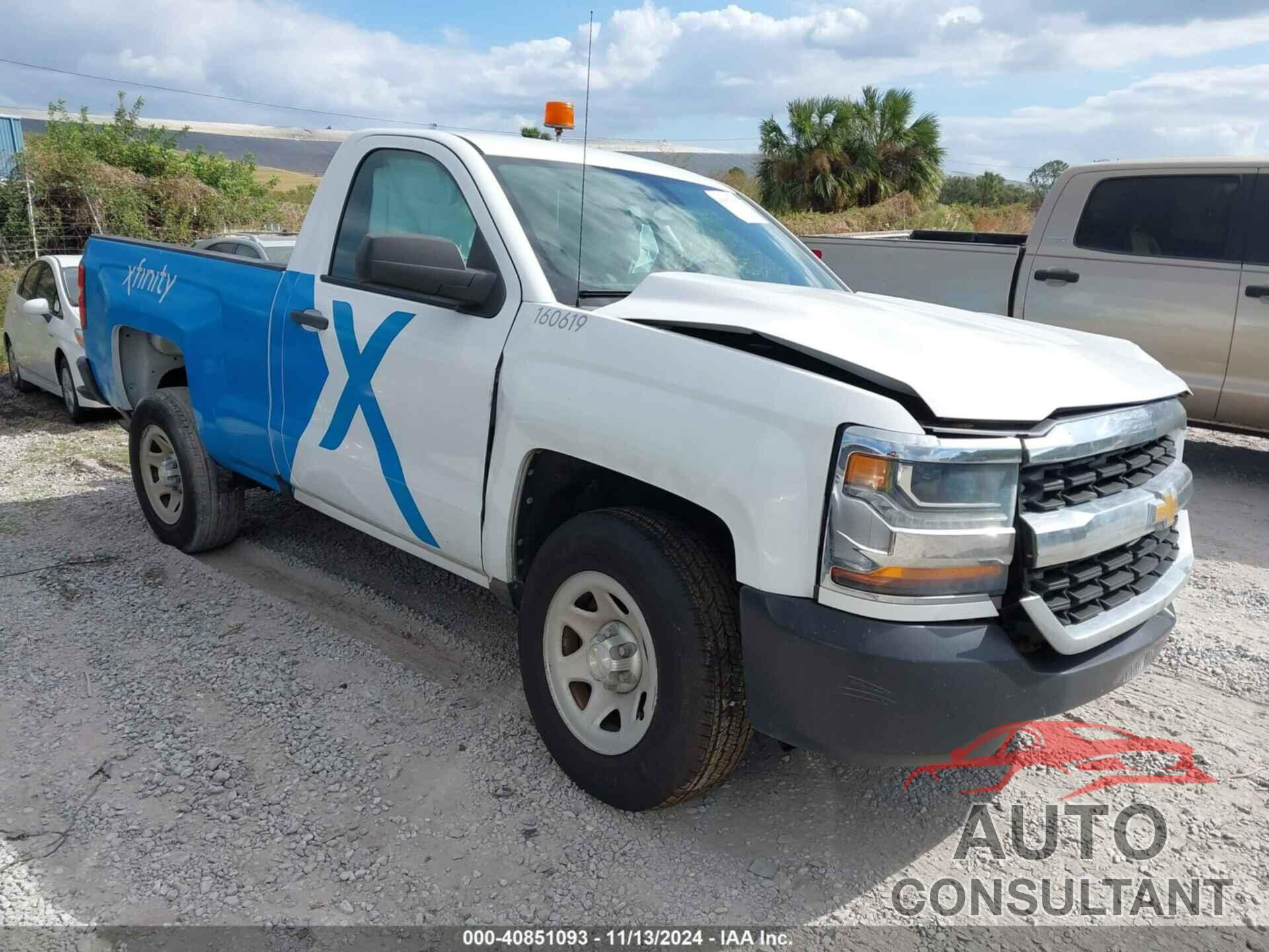 CHEVROLET SILVERADO 1500 2016 - 1GCNCNEH9GZ336583