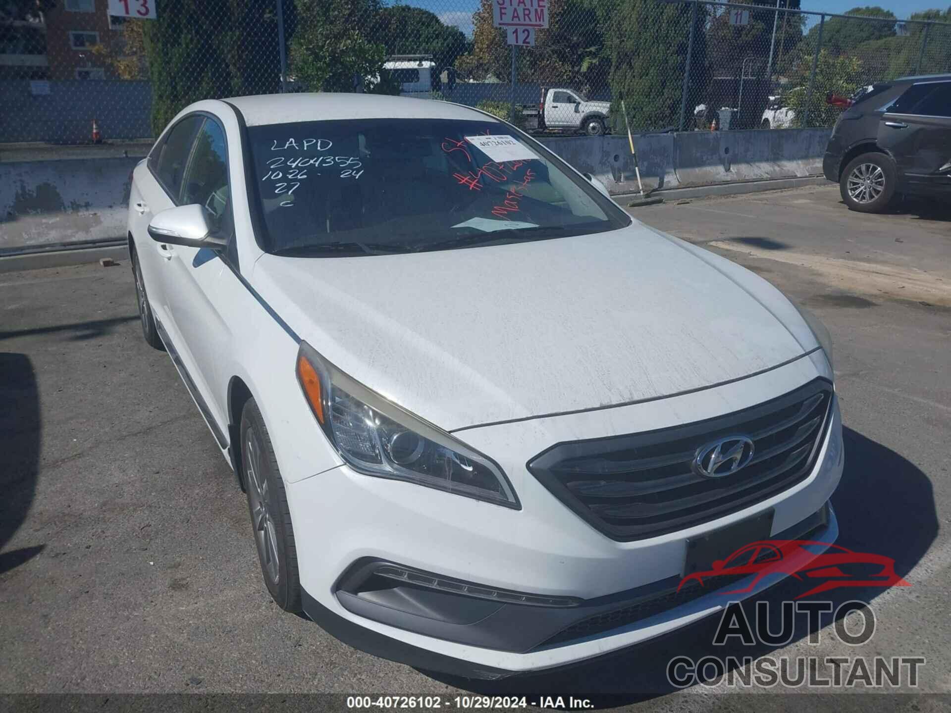 HYUNDAI SONATA 2015 - 5NPE34AF5FH257481