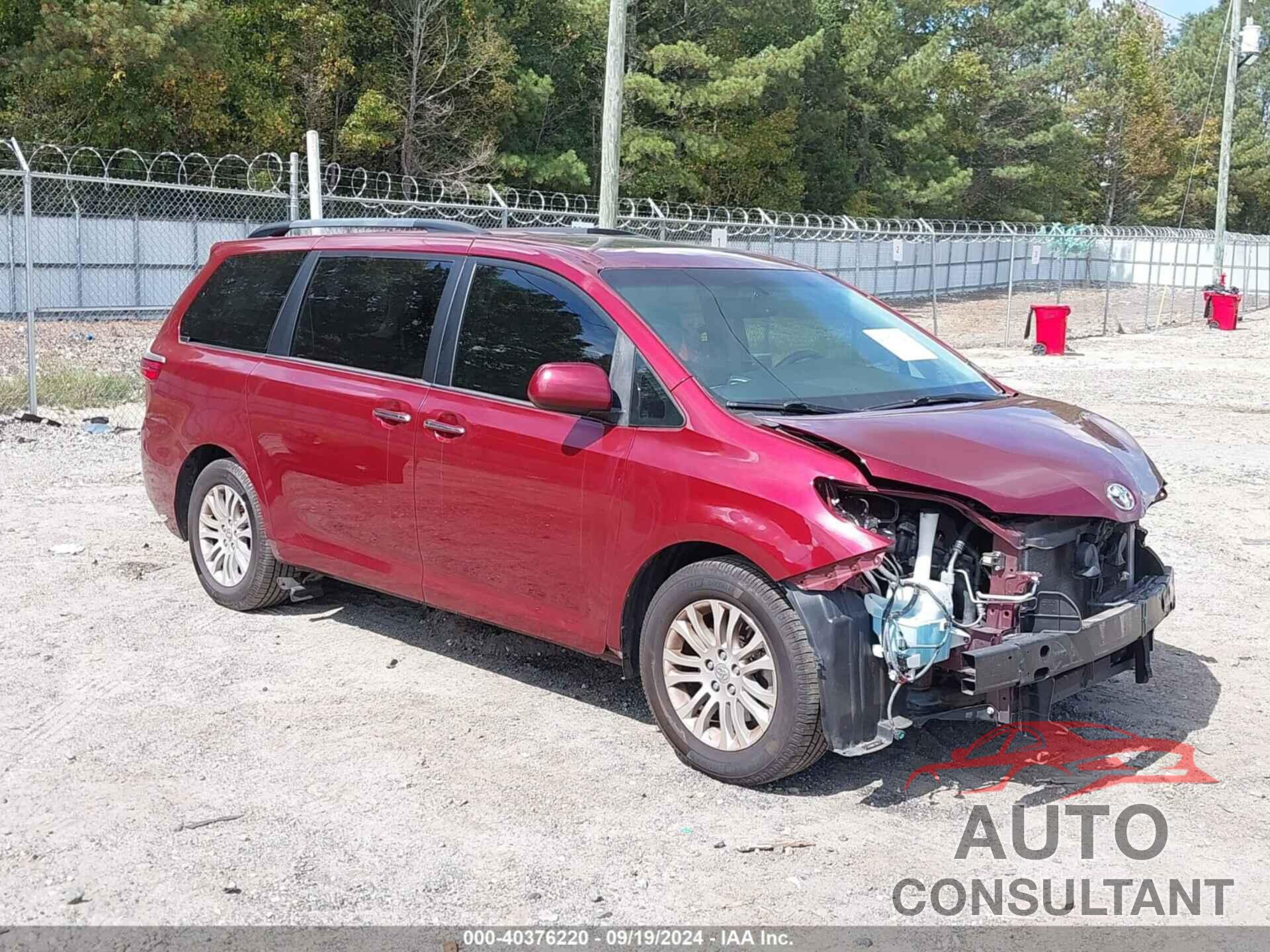 TOYOTA SIENNA 2016 - 5TDYK3DC9GS727714