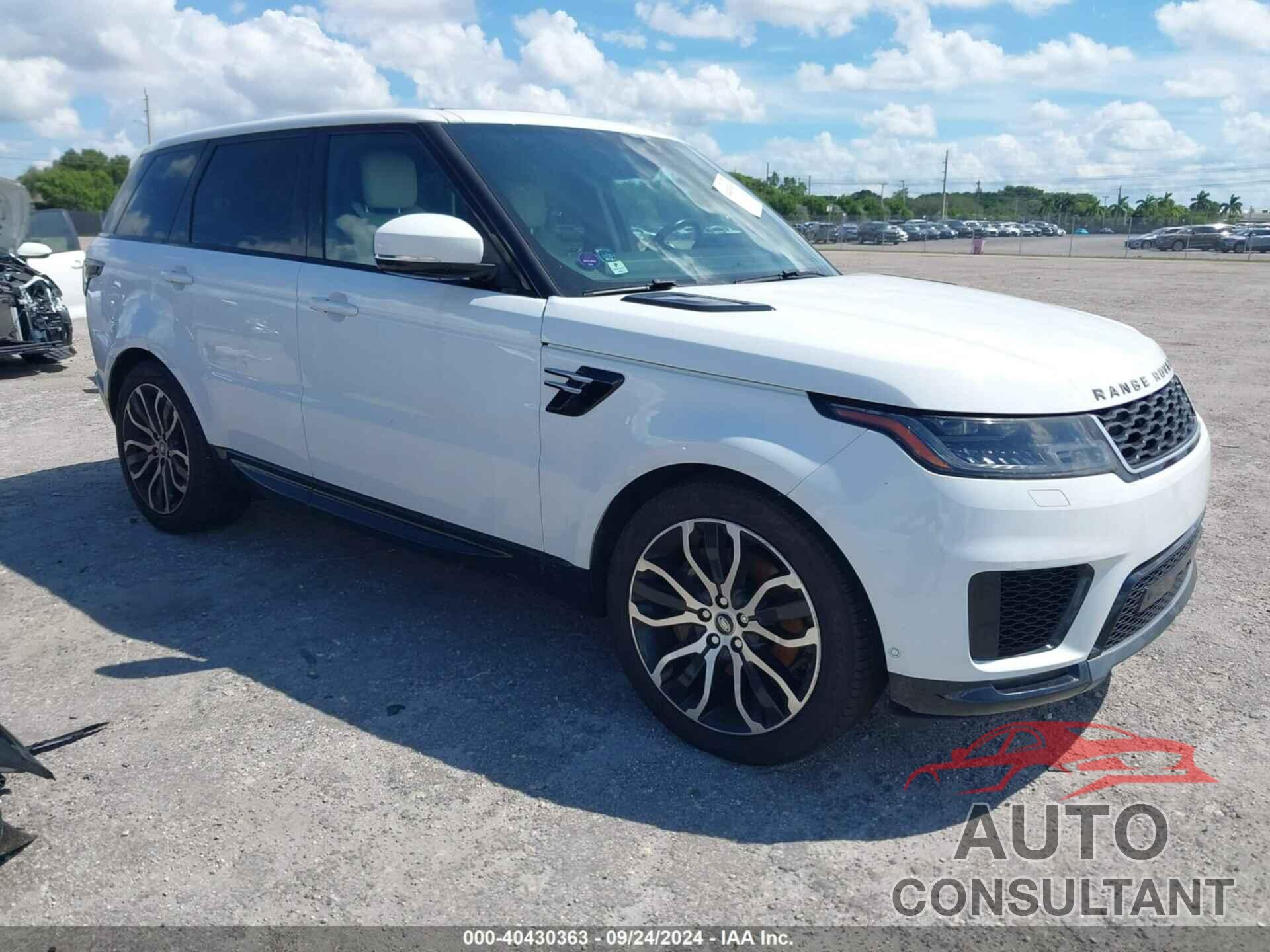LAND ROVER RANGE ROVER SPORT 2019 - SALWR2RV1KA851398