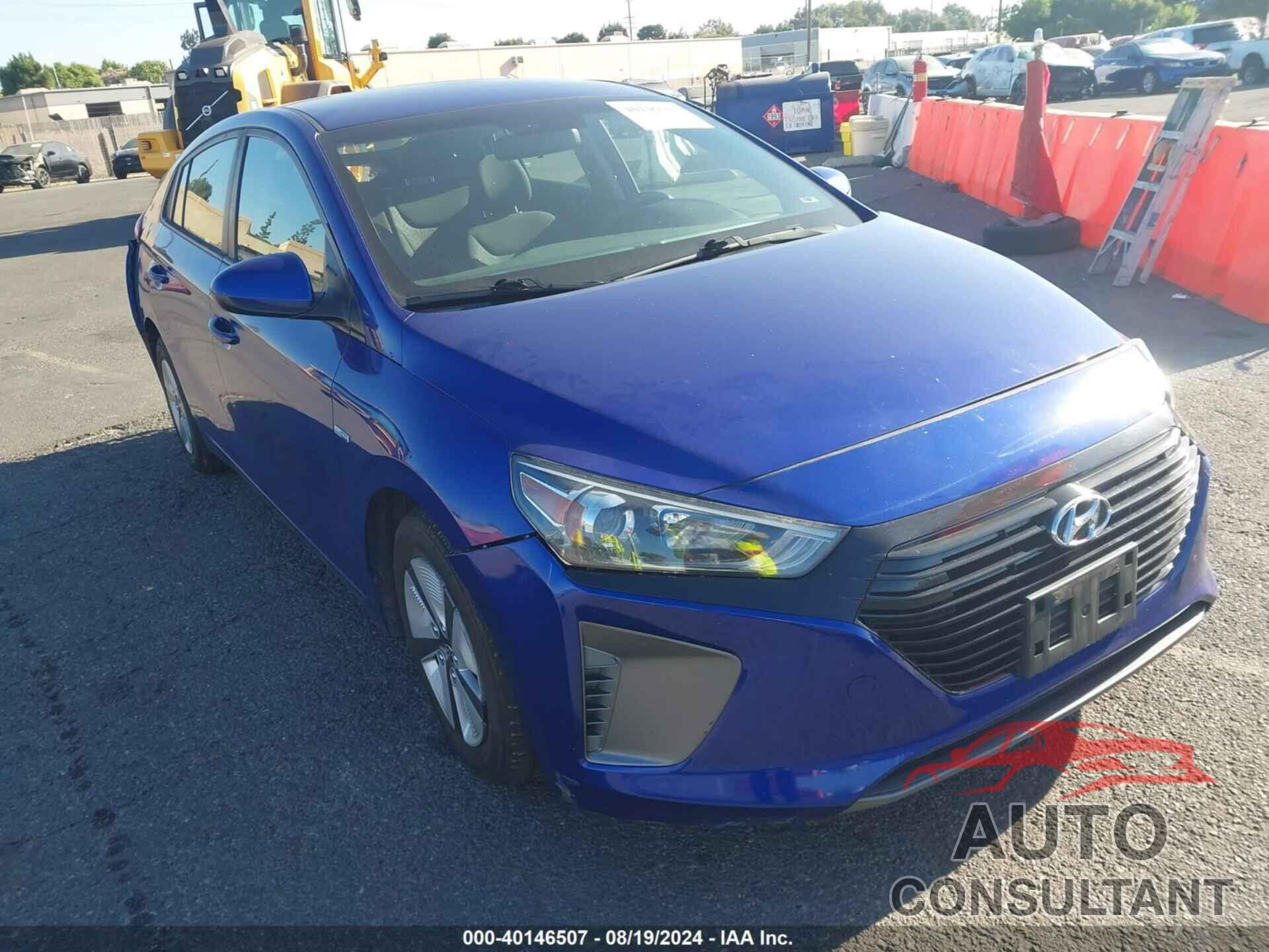 HYUNDAI IONIQ HYBRID 2019 - KMHC65LC6KU164665
