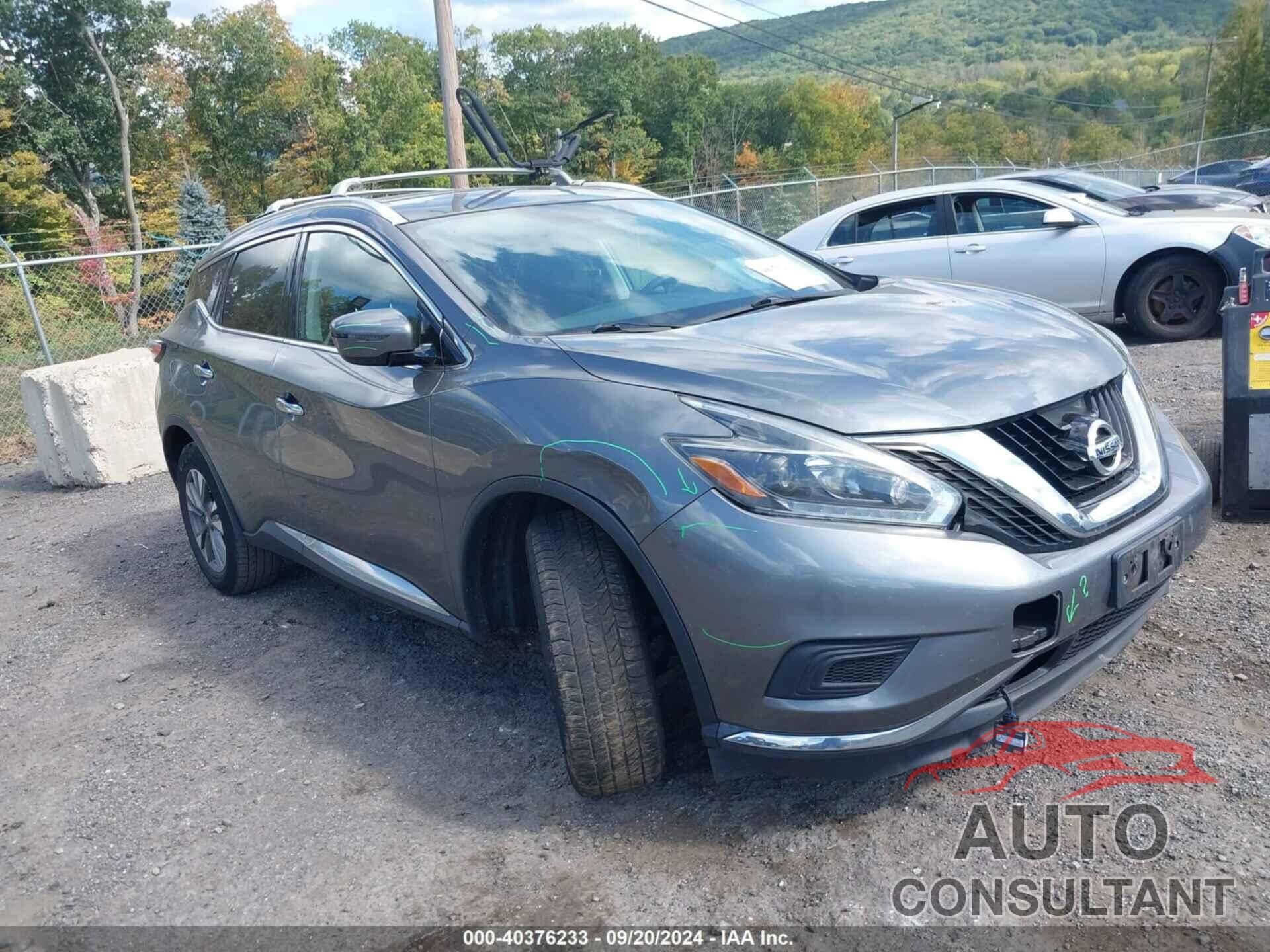 NISSAN MURANO 2018 - 5N1AZ2MH3JN167541